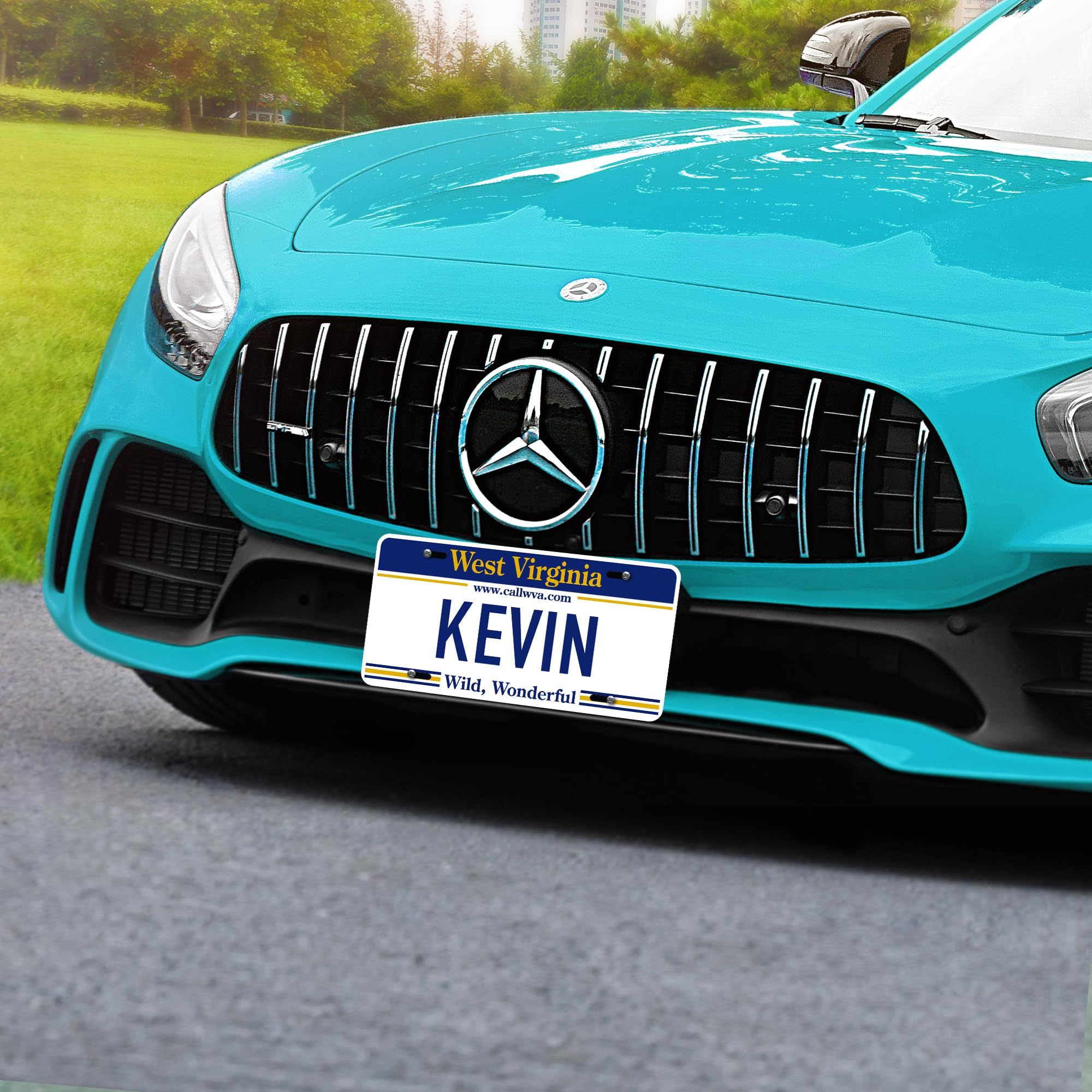 Custom West Virginia License Plate, Personalized License Plates For Car, 6X12 Inch, Rust-Free Fade Resistant Aluminum, Usa Made