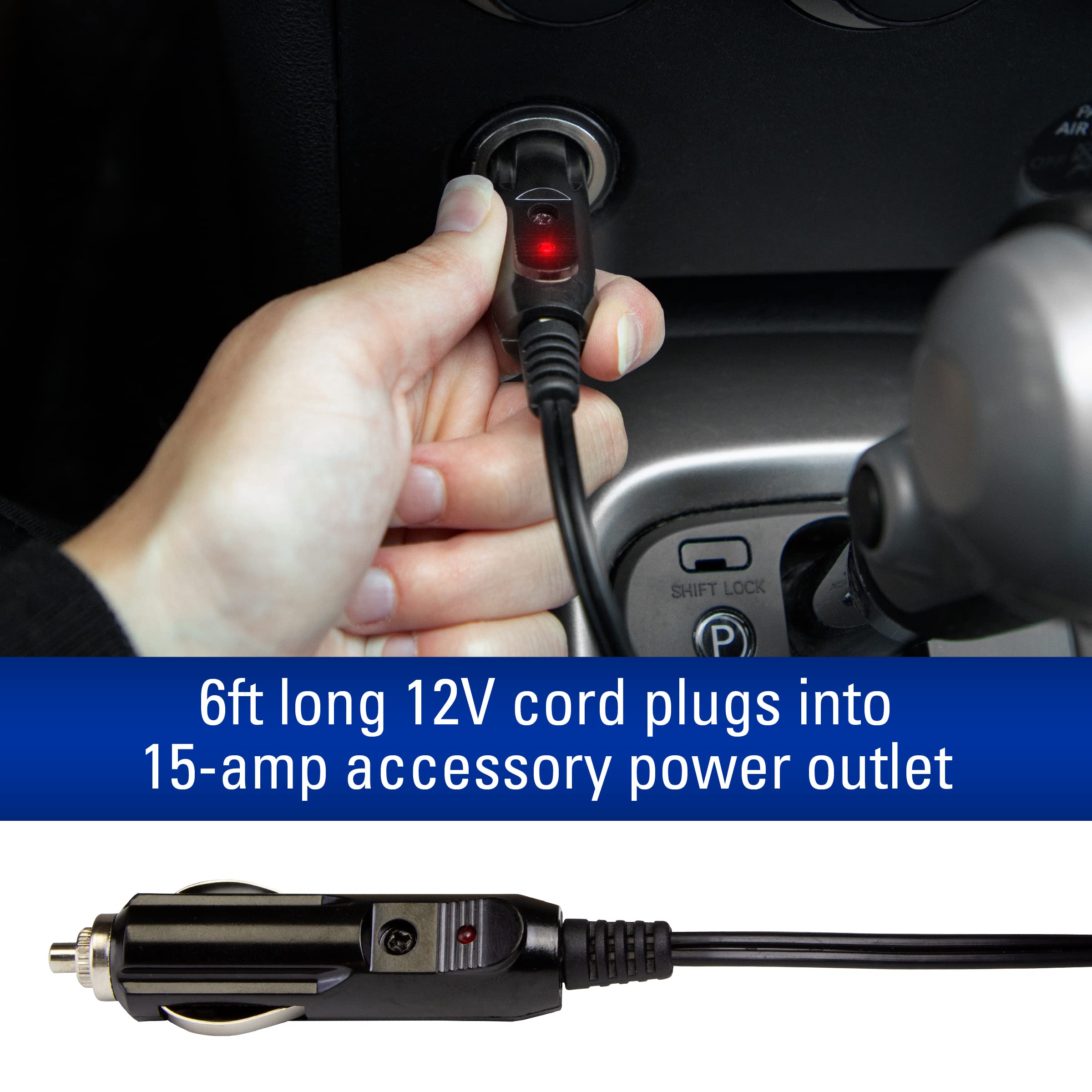 Subzero 12650 12V Portable Window Defroster For Car, Truck, Suv, Jeep, 2 In 1 Fast Car Heater And Defogger With Plug In Cigarett