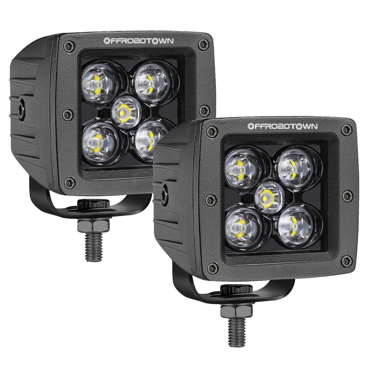 Led Cubes, Offroadtown 2Pcs 3 Inch 100W Cree Led Pods Spot Beam Driving Lights Led Cube Lights Off Road Light Fog Light Reverse