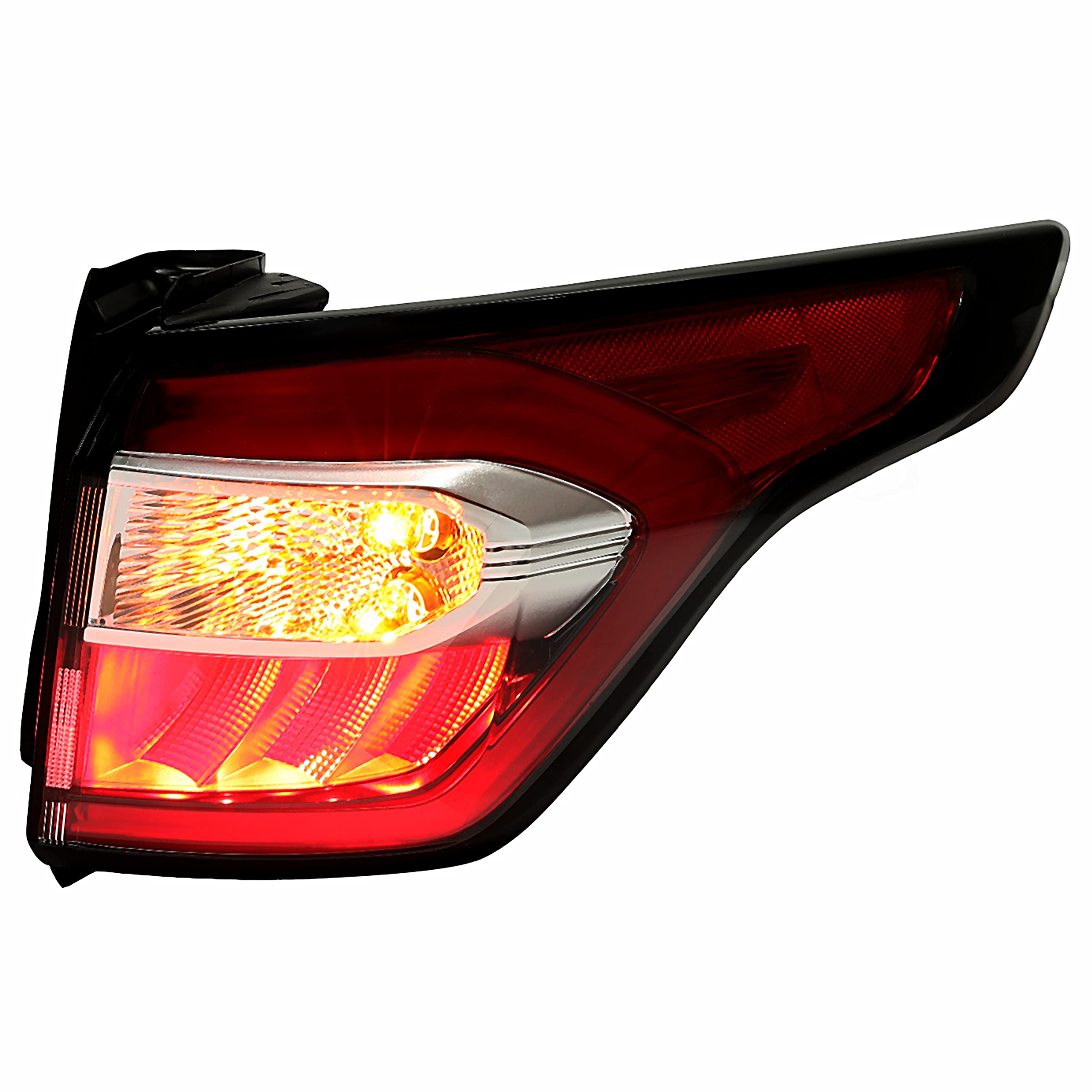 KUAFU Tail Light Assembly Compatible with 2017-2019 Ford Escape Kuga Replacement for GJ5Z-13404-C with Side Lights Brake Rear La