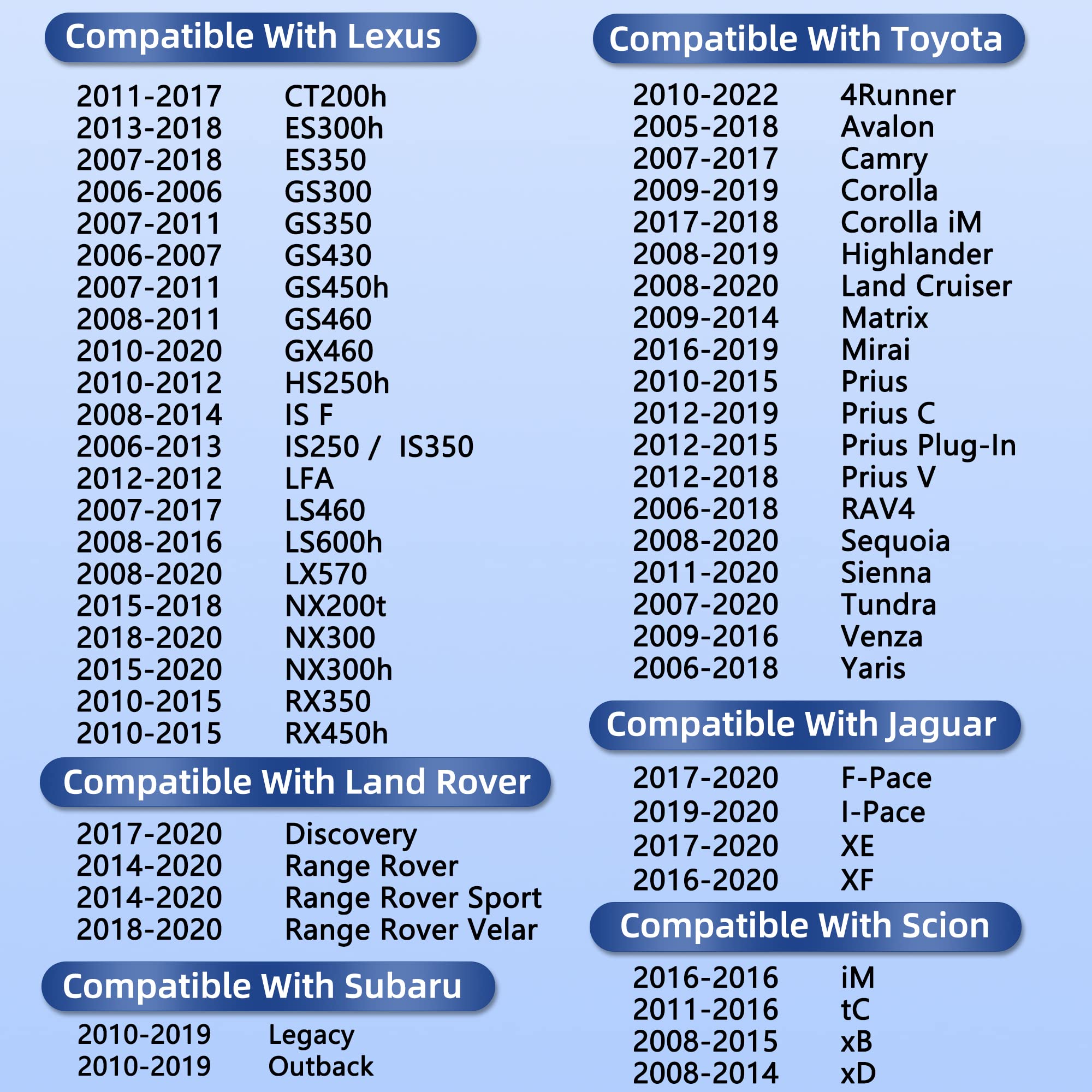 CP285 Cabin Air Filter With Activated Carbon For Toyota 4Runner Highlander Tundra & Lexus ES350 RX350 RX450H GX460,Avalon Camry