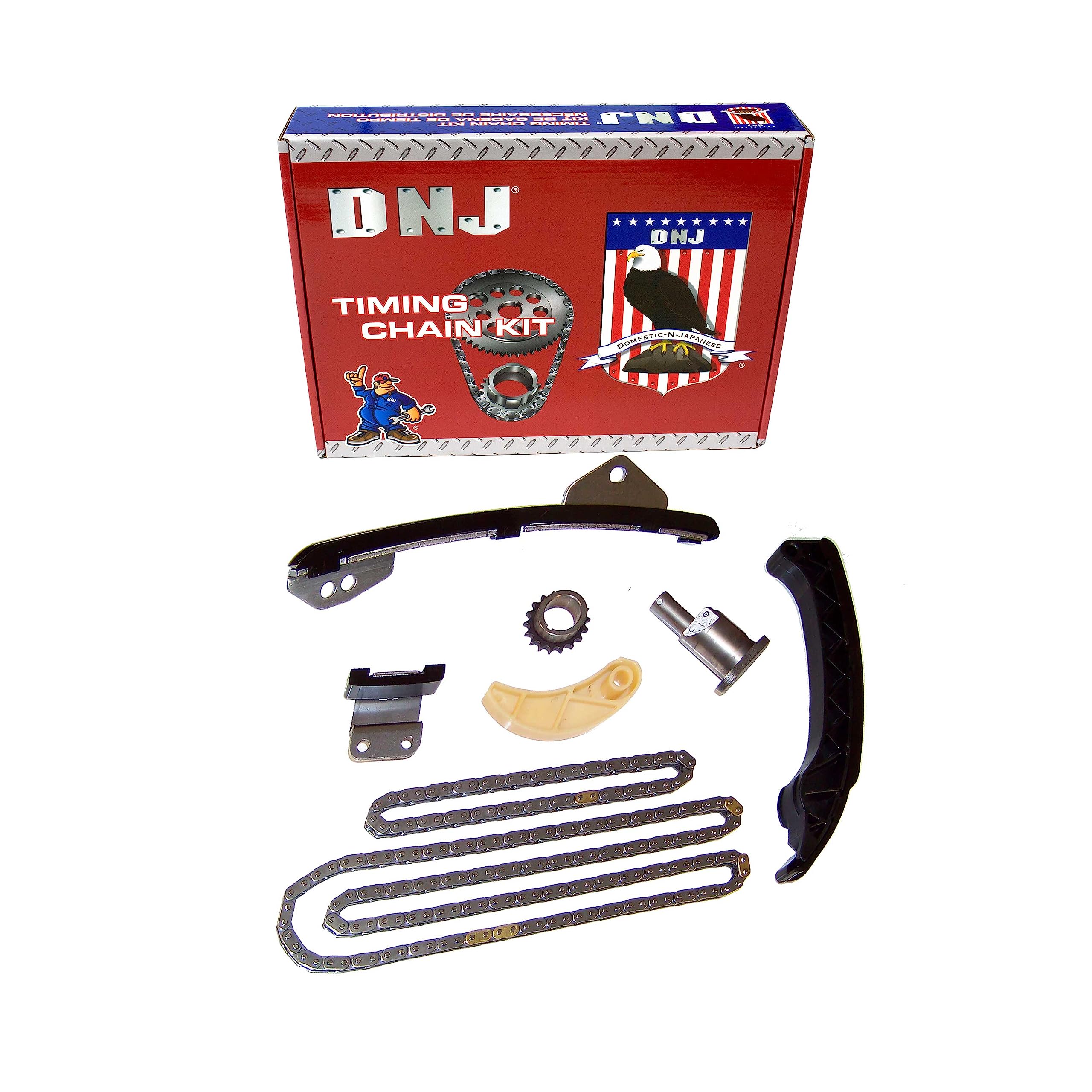 DNJ TK928 Timing Chain Kit/For 2008-2015/ Pontiac, Scion, Toyota/Corolla, Matrix, Prius, Prius Plug-In, Prius V, Vibe, xD/ 1.8L/