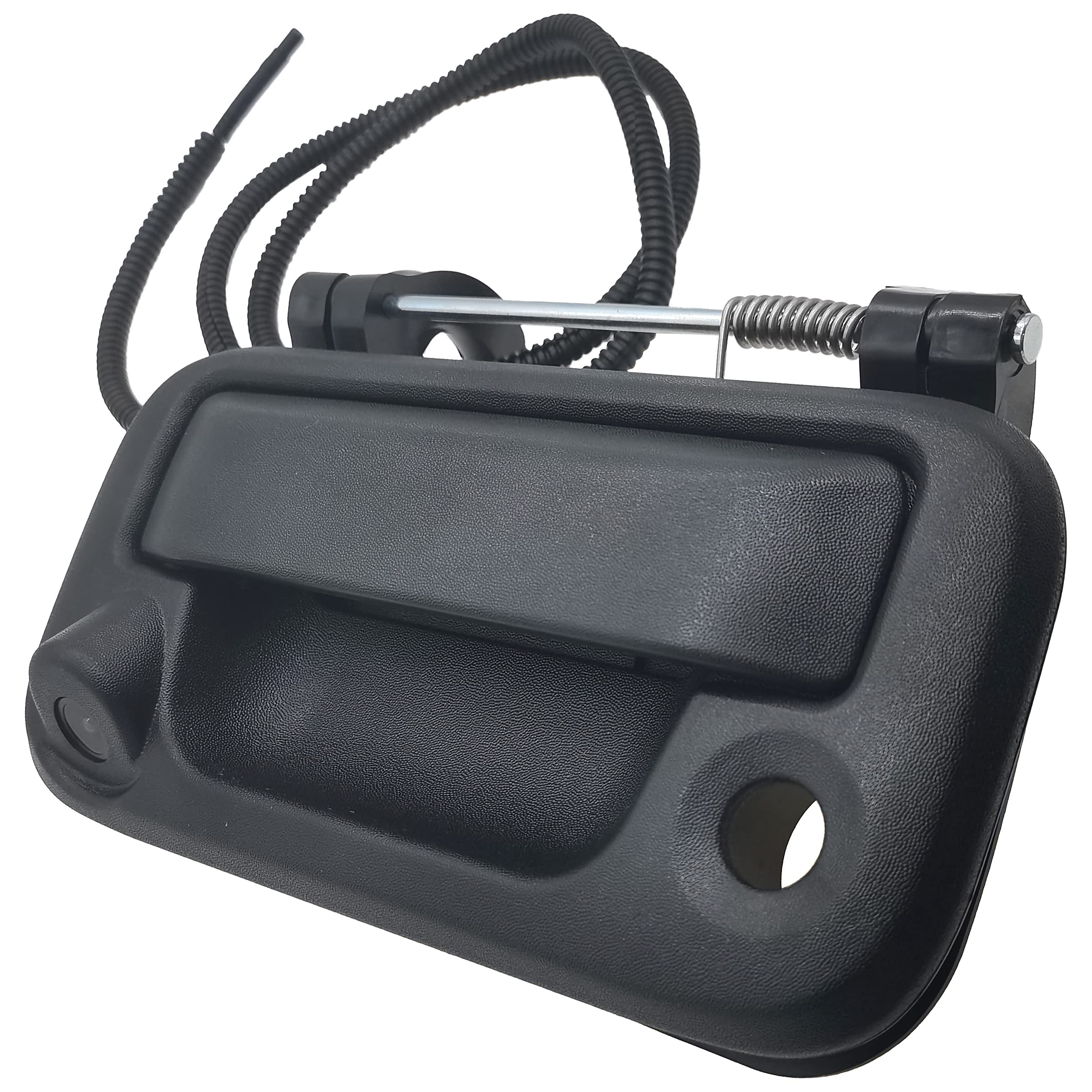 Tailgate Handle With Camera, Oe: #8L3Z-9943400-Ac, Compatible With Ford F150, F250, F350, F450, F550 (Black)