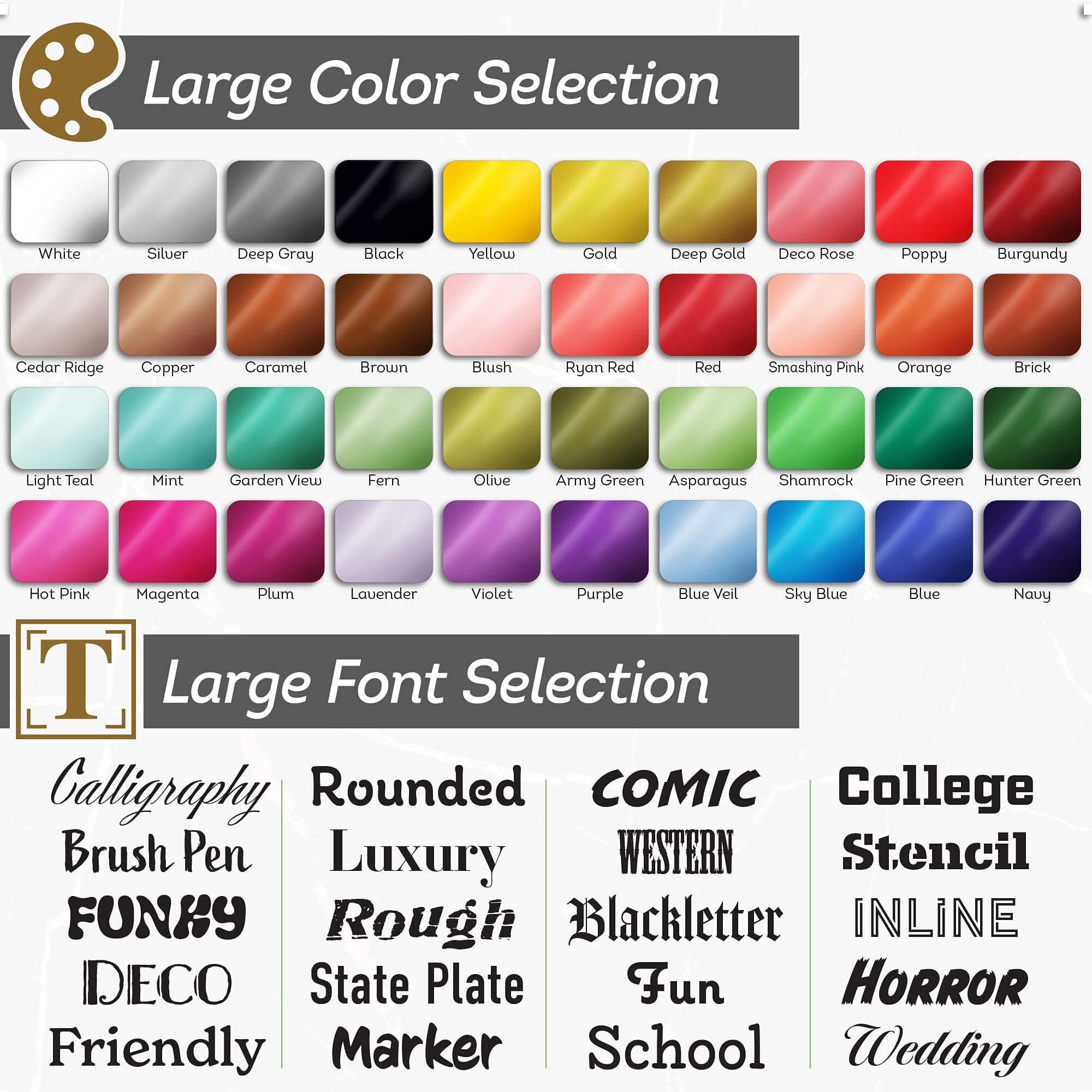 Custom License Plates, Personalized Plates For Front Of Car | Vanity Plate 6X12 Inch - Size Rust-Free Metal 40 Colors By: My Sig