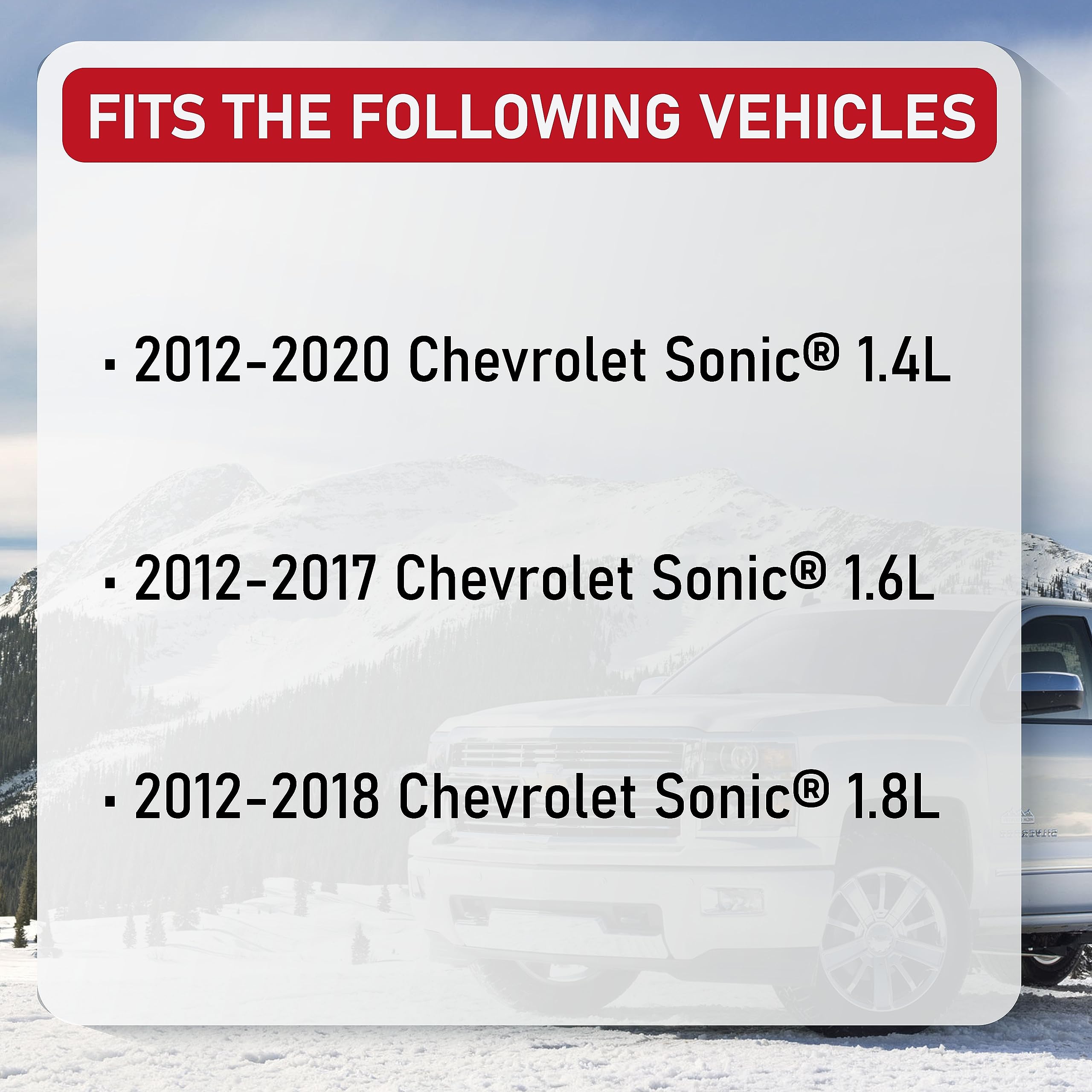 Replacement Coolant Reservoir Tank - Compatible With Chevrolet Vehicles - 2012-2020 Sonic 1.4L, 1.6L, 1.8L - Replaces Gm3014167,