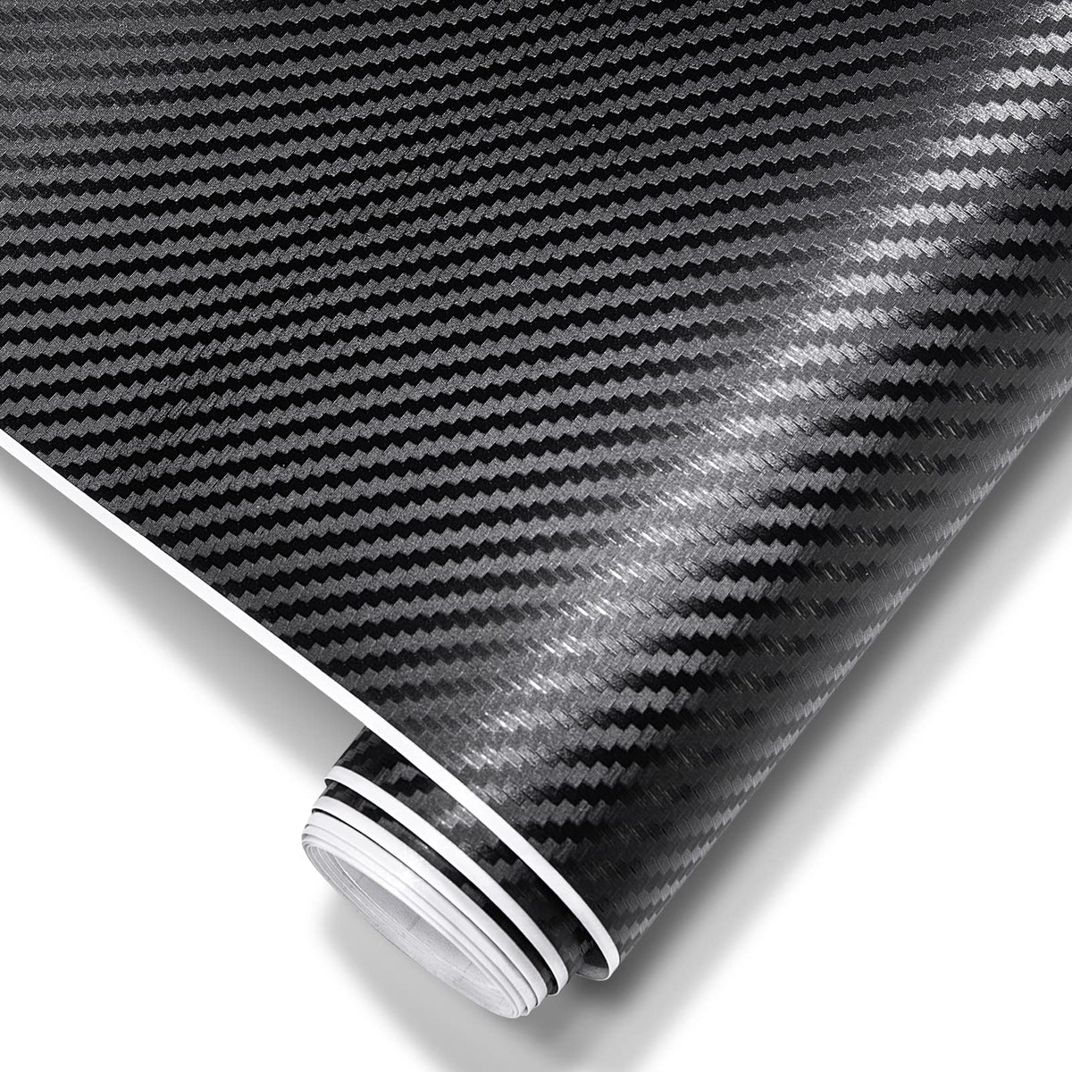 Spurtar Carbon Fiber Vinyl Wrap 1.48Ft X 5Ft 3D Carbon Stickers Carbon Fiber Wrap For Cars With Tape Tools Automotive Vinyl Roll