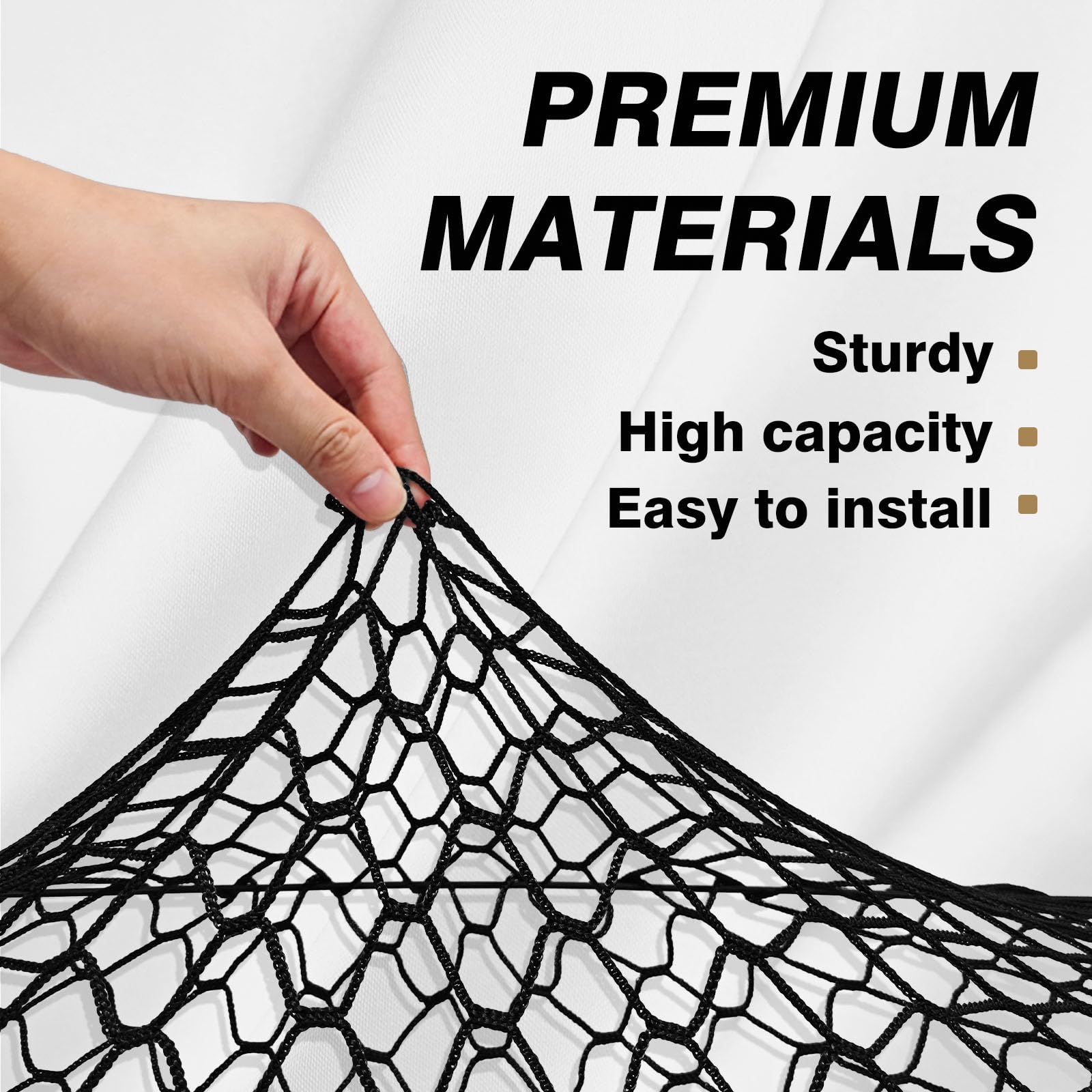 Muslogy Envelope Style Rear Trunk Mesh Cargo Net Compatible With 2025 Subaru Forester Base Premium Sport Limited Touring Accesso