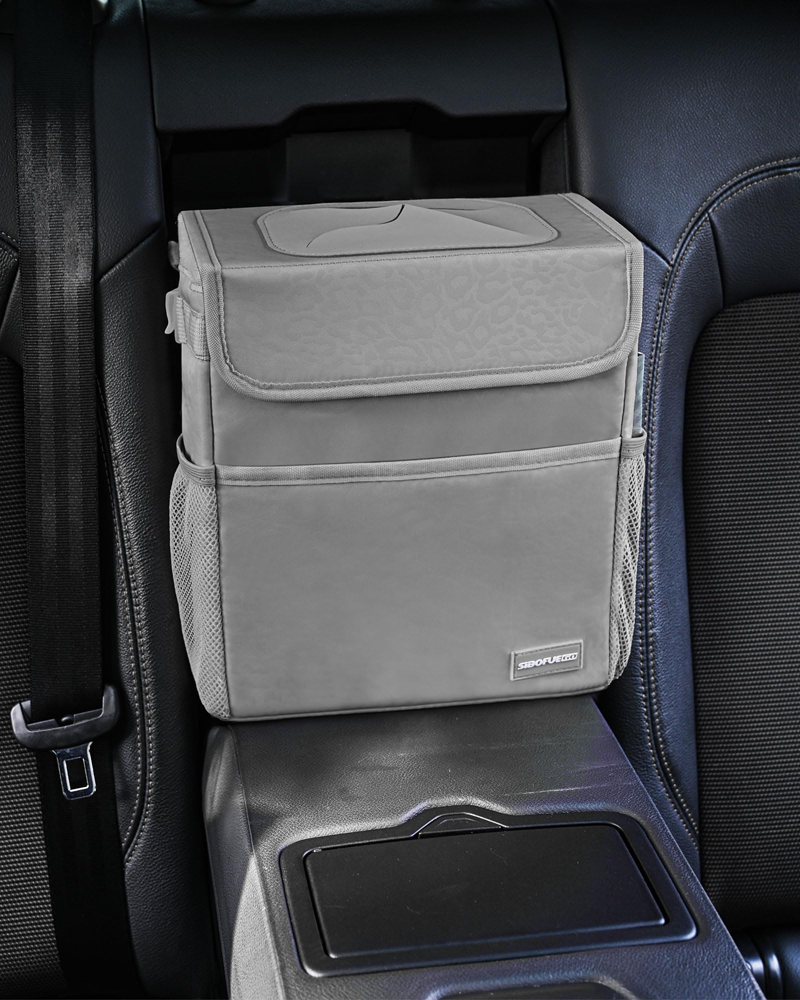 Sibofuego Car Trash Can Cute - Car Accessory For Garbage And Storage, Adjustable And Collapsible Car Garbage Can, Waterproof And