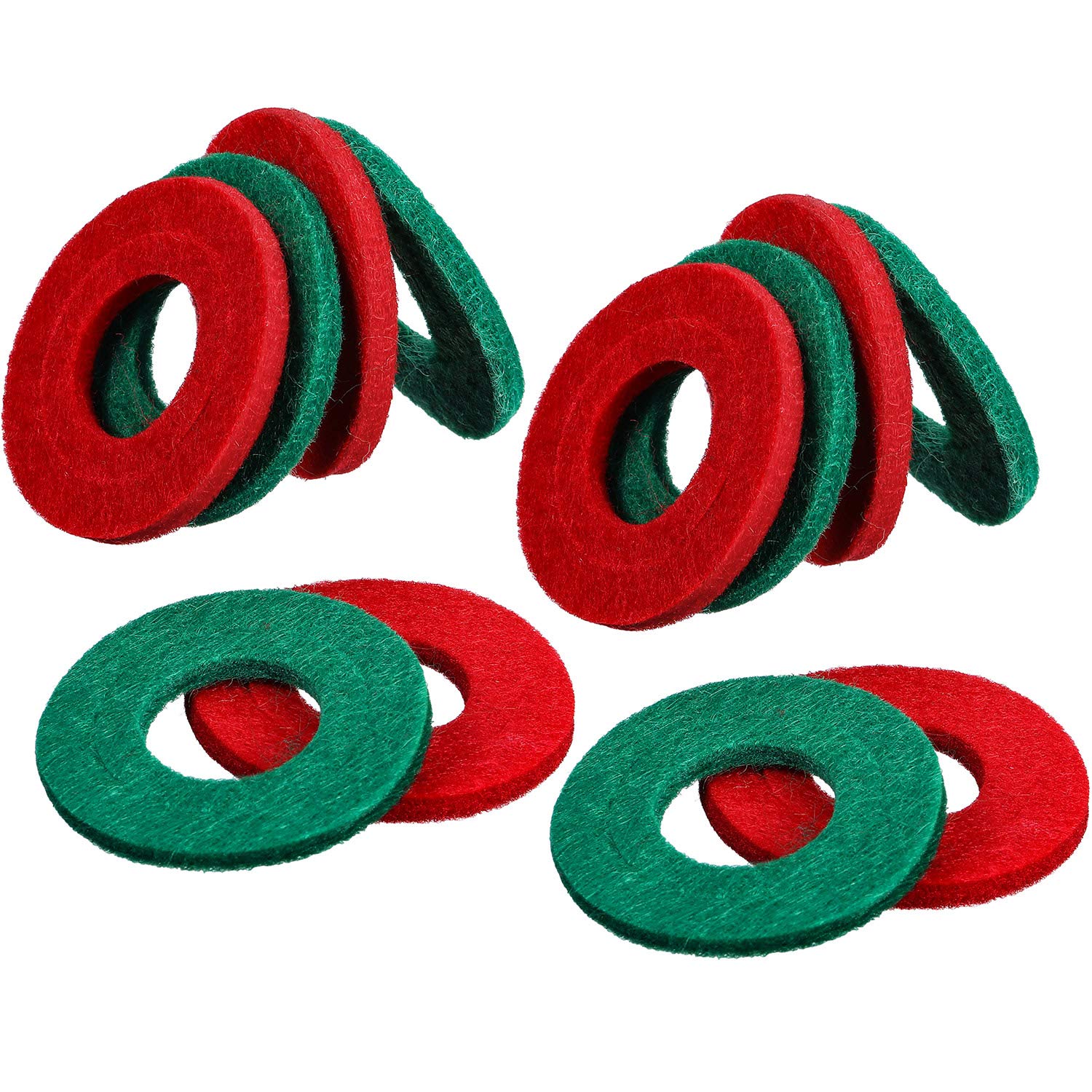 12 Pieces Battery Terminal Anti Corrosion Washers Fiber Battery Terminal Protector(Green, Red)
