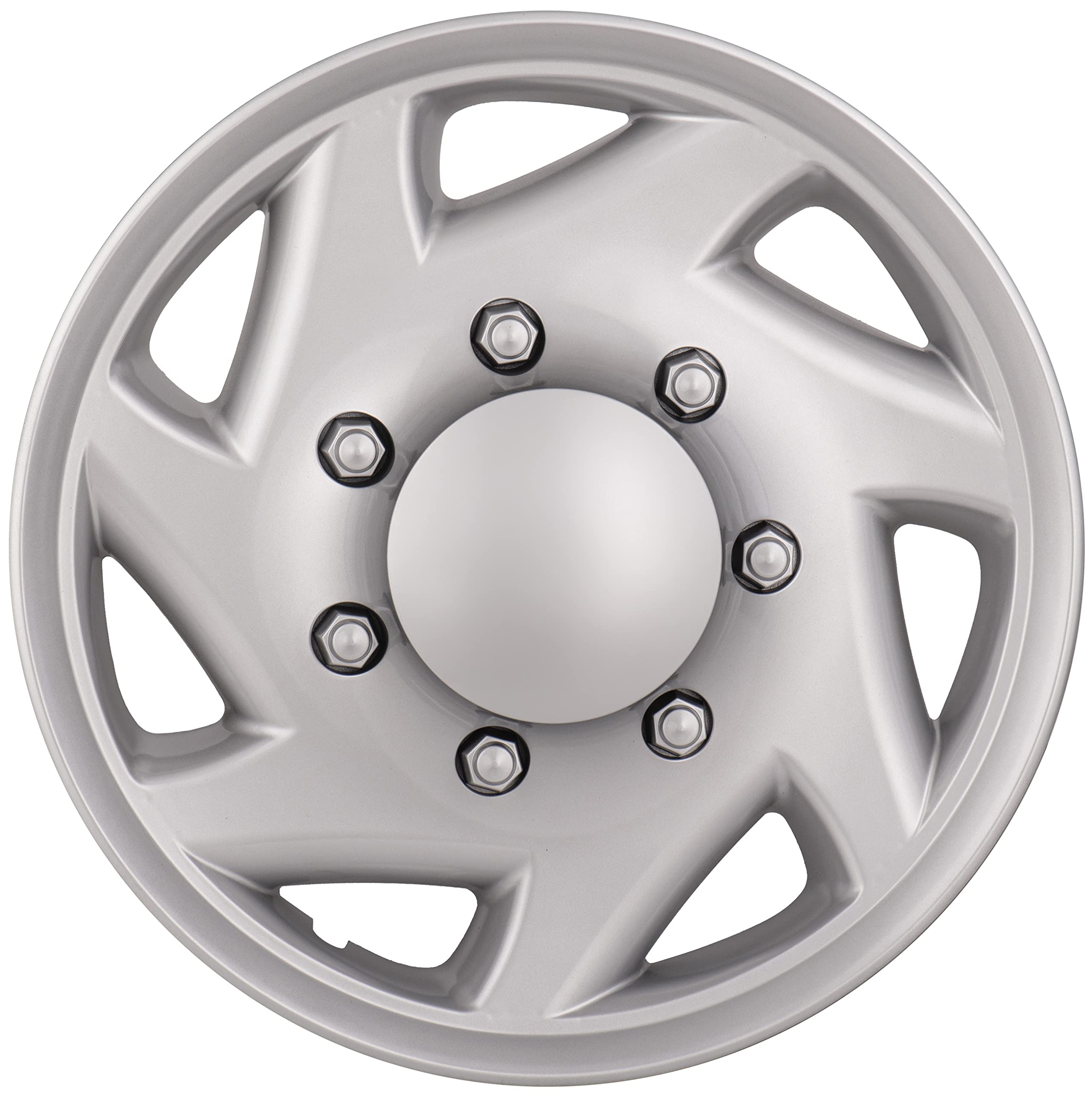Hubstar Hubcap Replacement For Ford Van 1998-2023, Premium Quality Sturdy 16-Inch Wheel Cover (1 Piece)