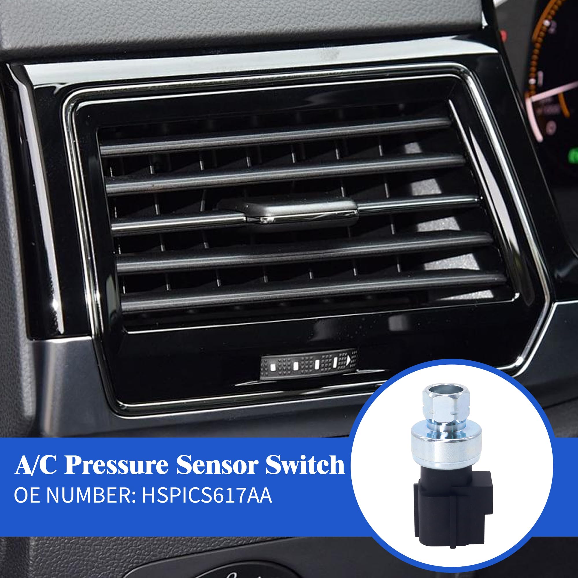 Hisport A/C Pressure Sensor Switch - Compatible With 2002-2008 Dodge 2002-2004 Jeep Replaces 5073617Aa 5072138Aa 5072384Aa