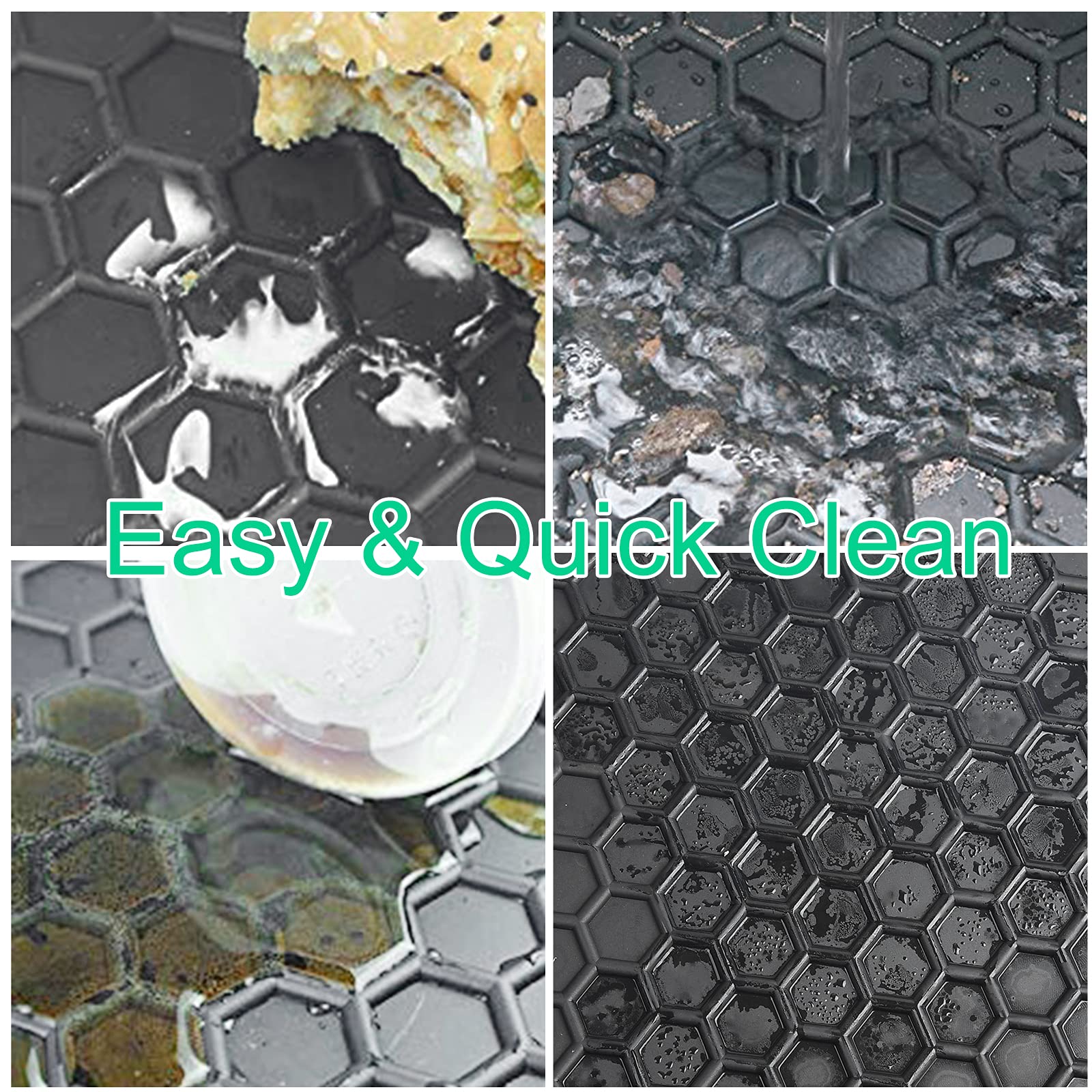 Matericuo Car Floor Mats Custom Fit For Volkswagen Vw Id.4 2021-2025 Black Rubber Auto Liner Mats All Weather Protection Heavy D