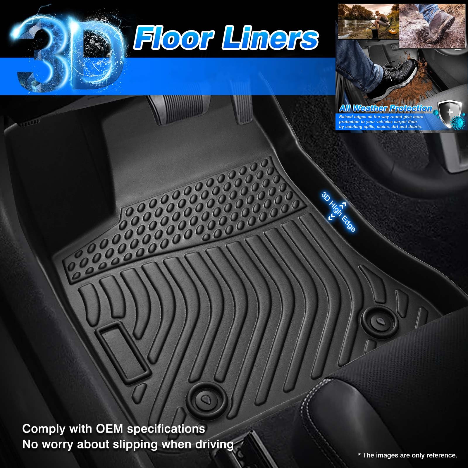 Cartist Floor Mats Custom Fit For Bmw X5 (G05) 2019-2023 2024 2025 Accessories All Weather Floor Liners Carpet Protection Tpe Od