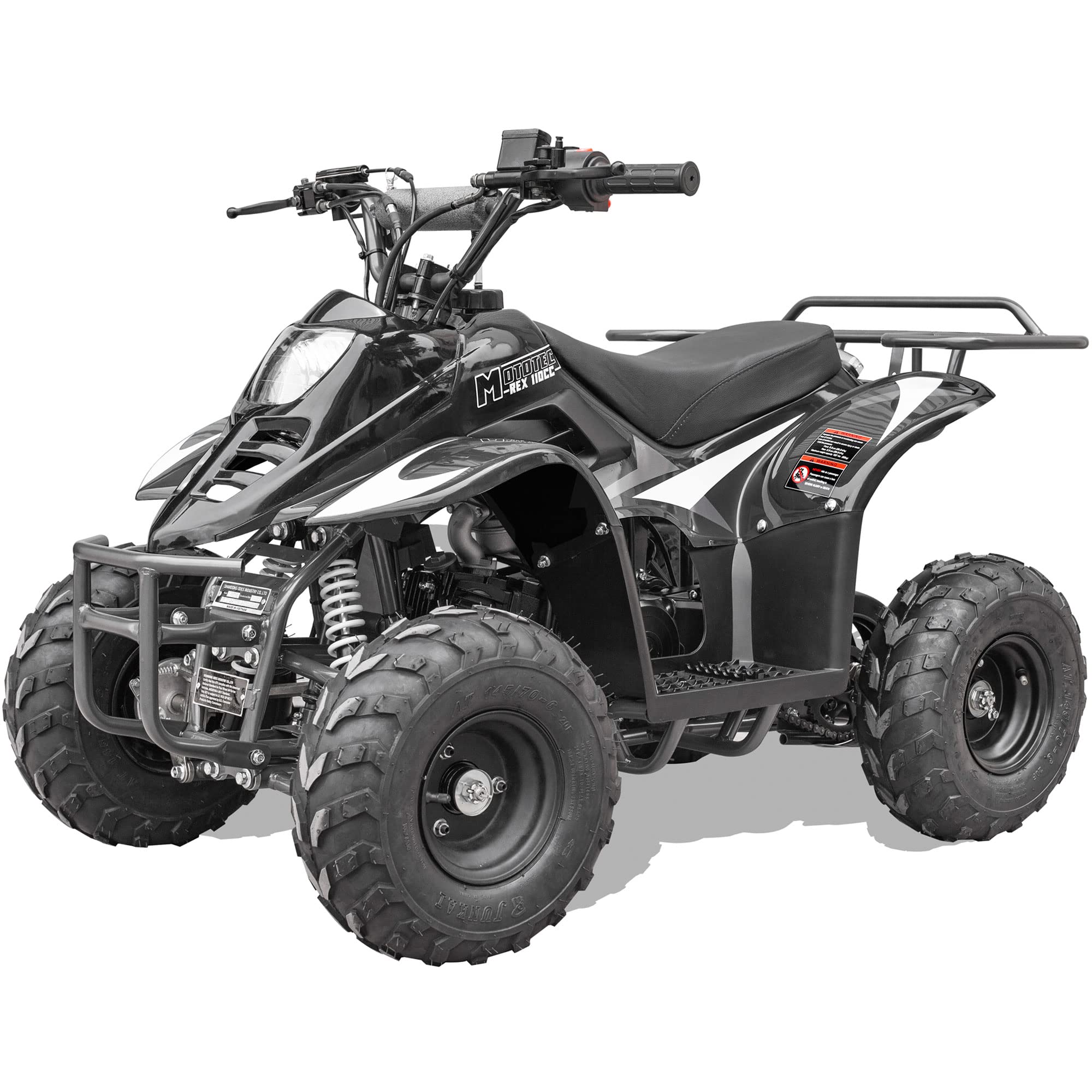 Mototec Rex 110Cc 4-Stroke Kids Gas Atv Black