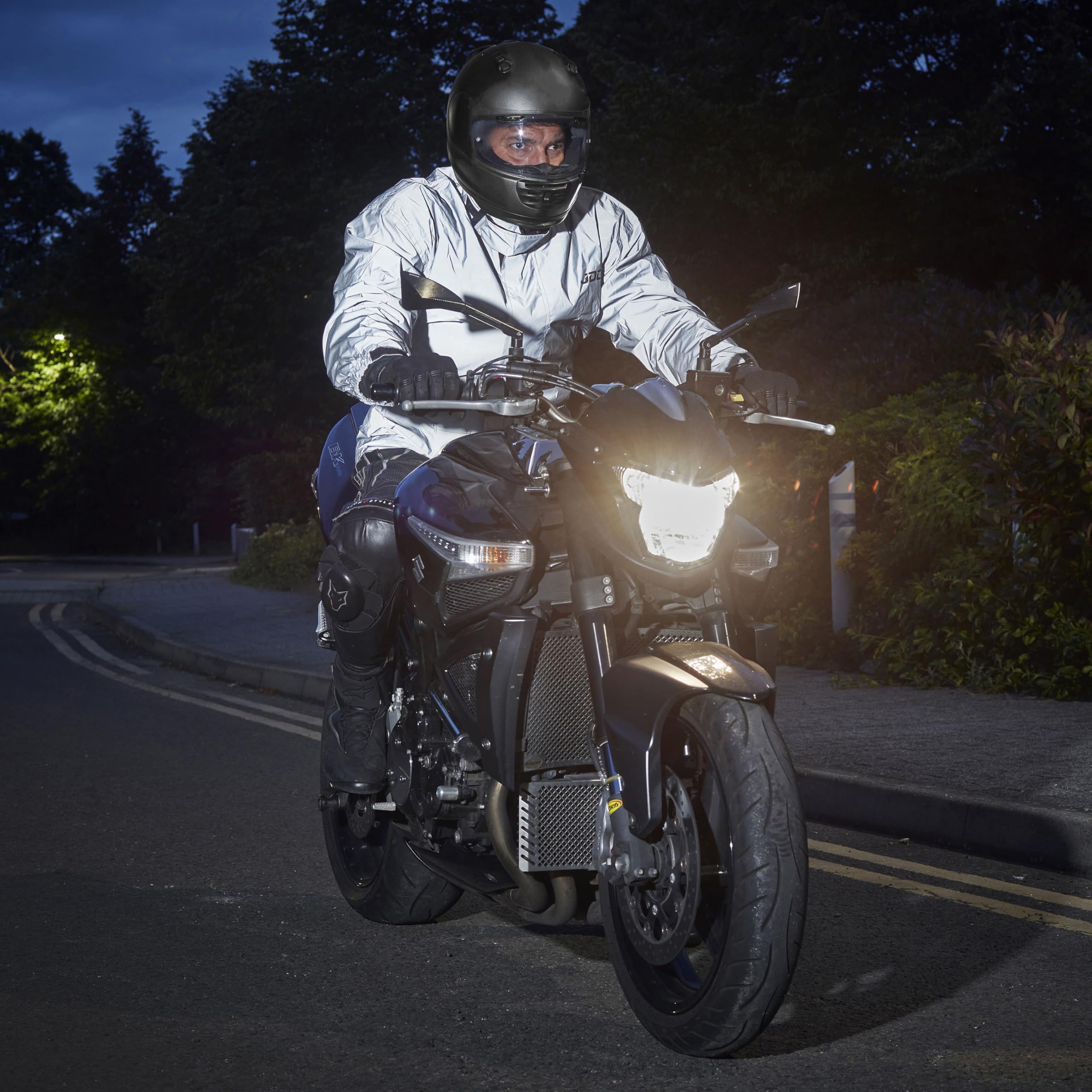 JDC Motorcycle Waterproof Rain Over Jacket Hi-Vis - SHIELD - Reflective - XXL