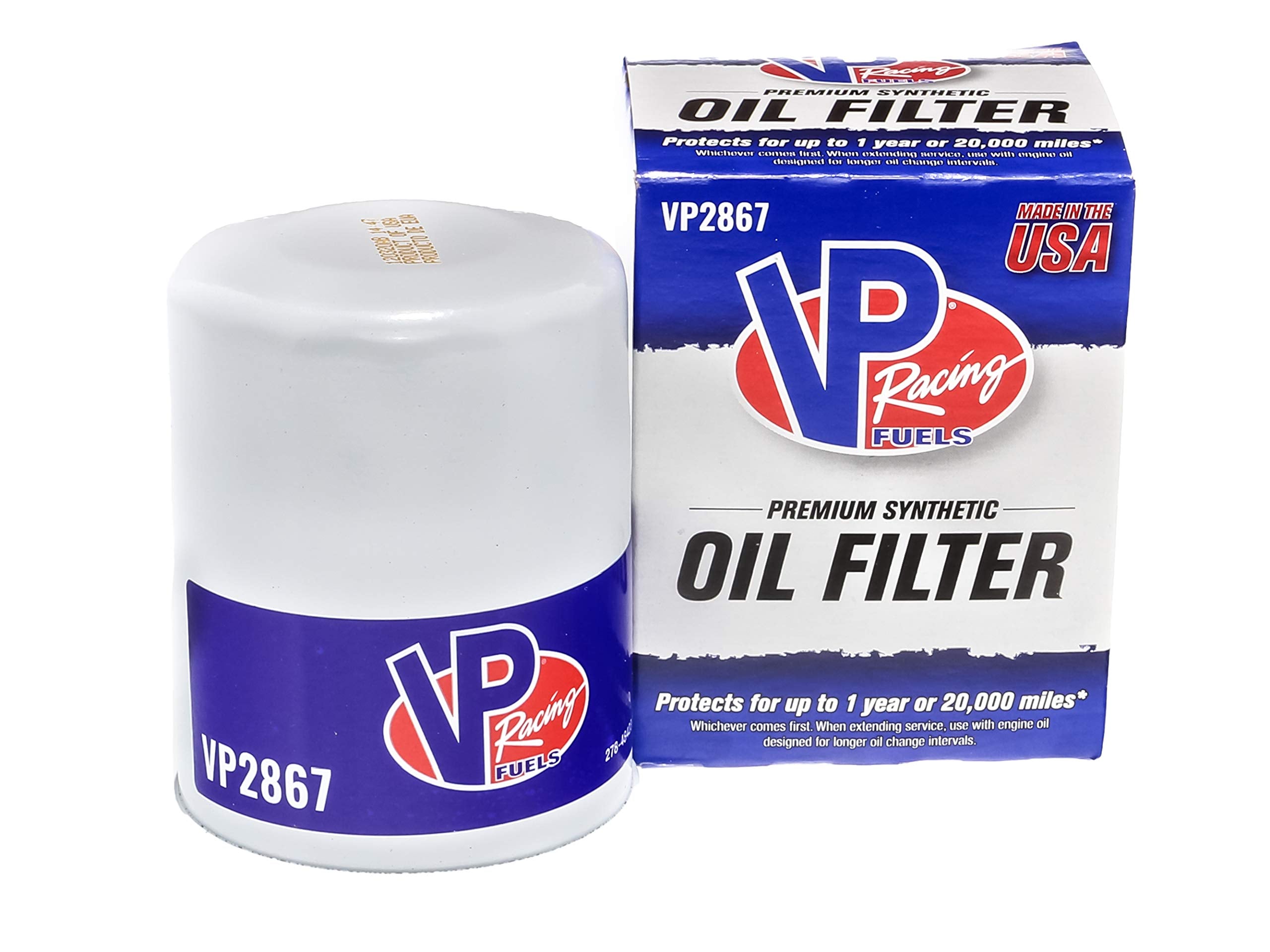 Vp Racing 20,000 Mile Premium Full Synthetic Oil Filter, Vp2867, For Acura, Honda, Infiniti, Nissan, Mitsubishi And Mazda