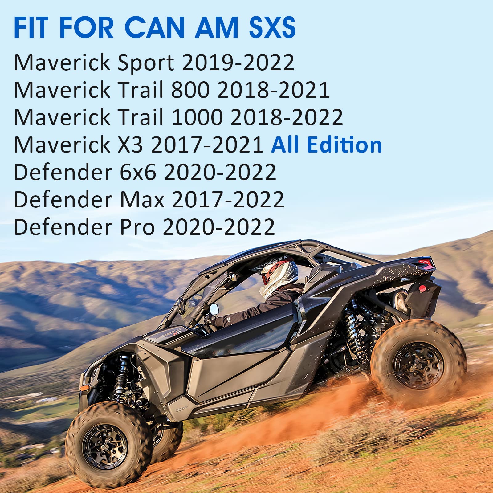 Front & Rear Brake Pads Sintered For Can Am Maverick X3 Sport/Trail 800/1000 2017-2021 Defender 6X6/Max/Pro