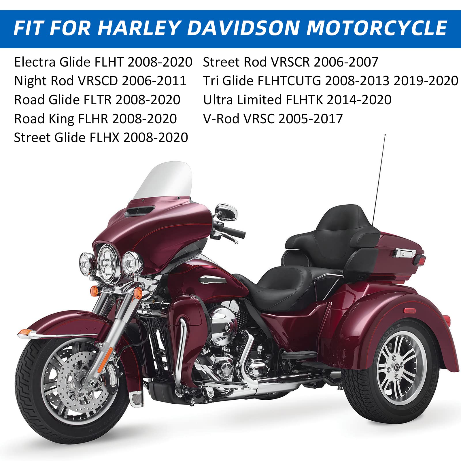 Front Rear Brake Pads Sintered For Harley Davidson Road Glide Road King Street Glide Electra Glide Ultra Limited Night Rod Street Rod V-Rod Tri Glide