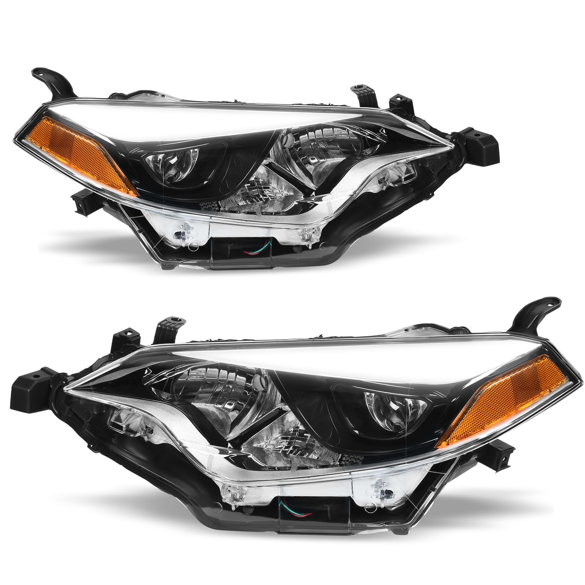 Autosaver88 Headlights Assembly Headlamps Compatible With 2014 2015 2016 14 15 16 2014-2016 Corolla Headlight Passenger And Driv