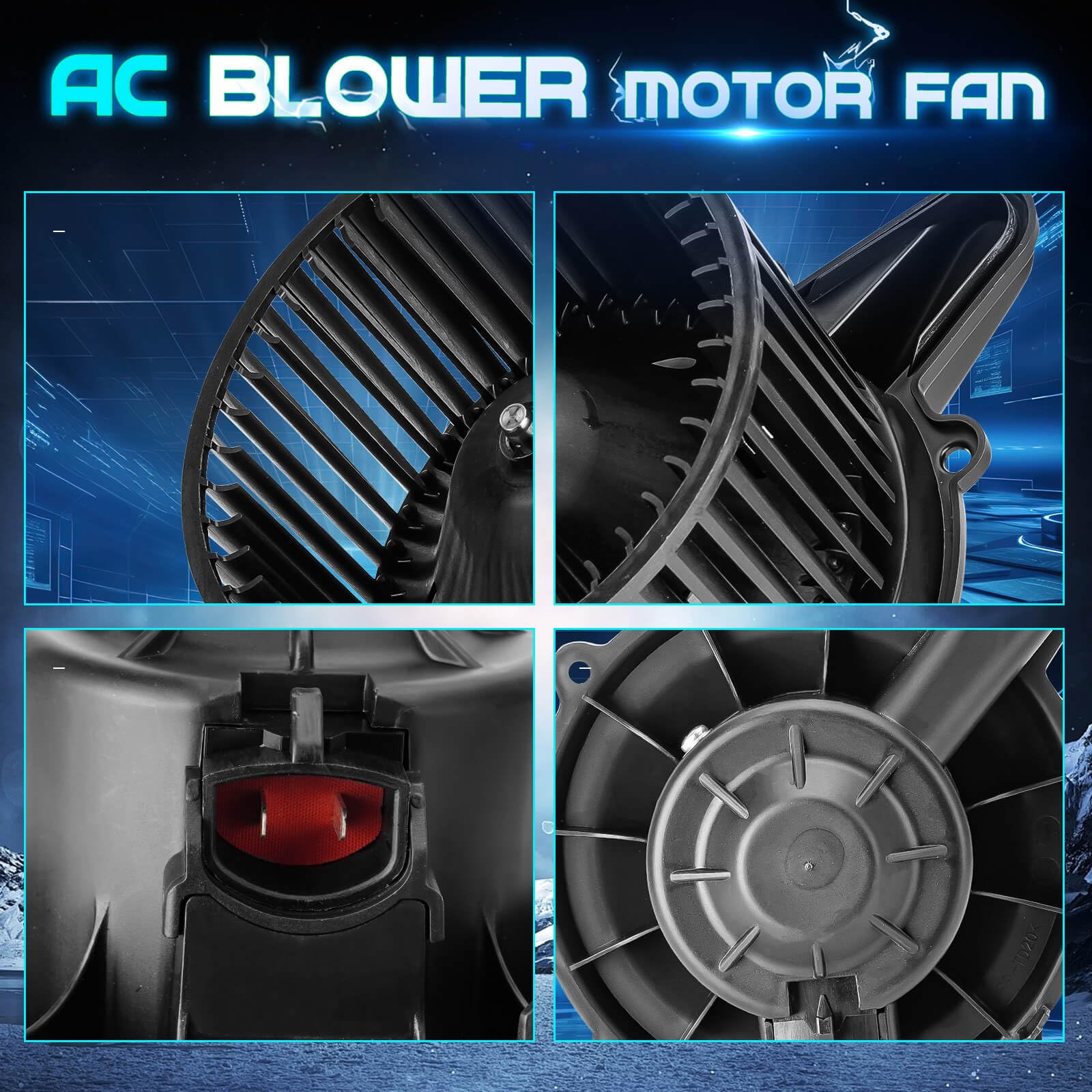 Ac Heater Blower Motor W/Fan Xl7Z 19805 Ea For 1997-2003 Ford F-150/1998-2002 Lincoln Navigator/1997-2002 Ford Expedition/2004 F