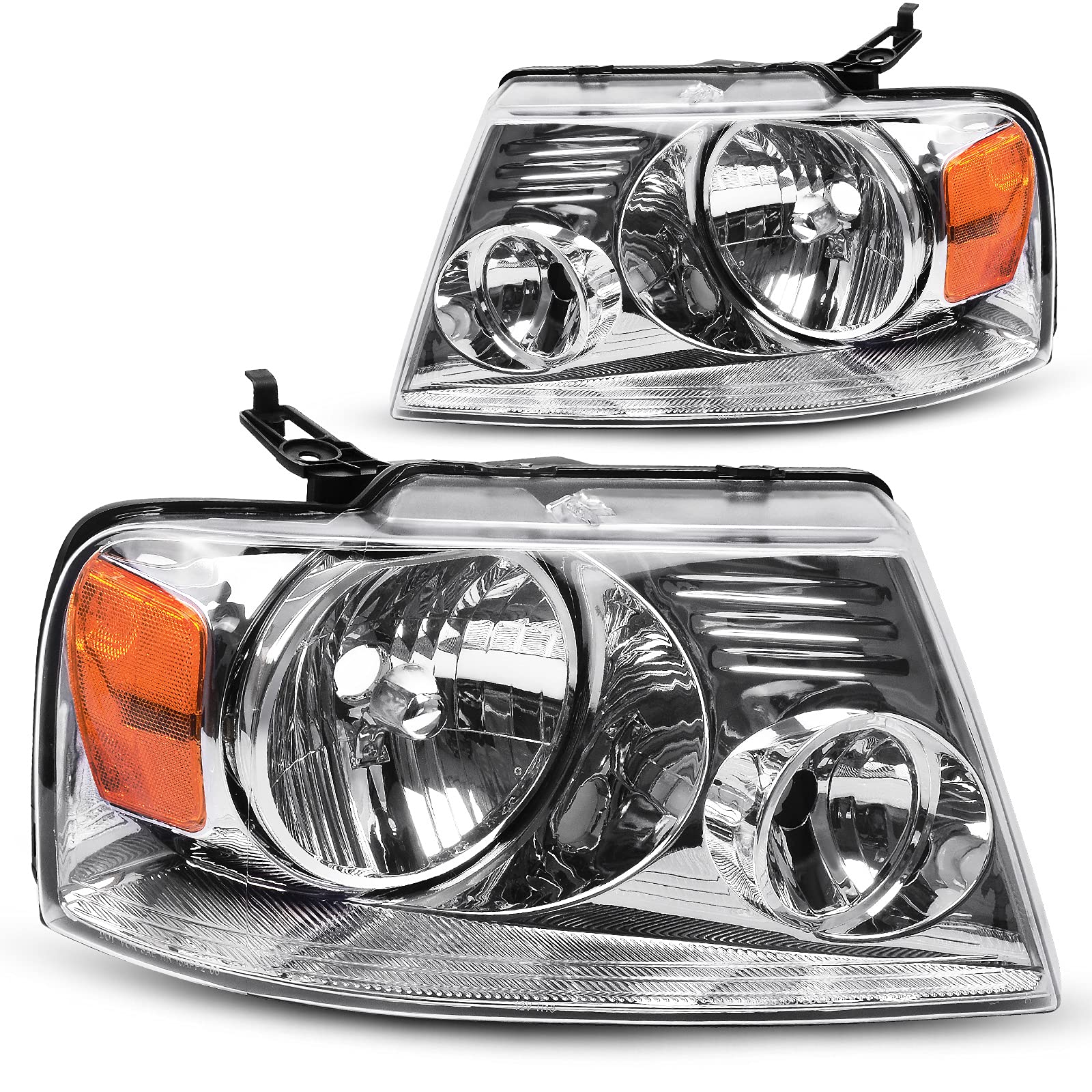 Dwvo Headlight Assembly Compatible With 2004 2005 2006 2007 2008 Ford F150 Pickup 2006 2007 2008 Lincoln Mark Lt Passenger And D