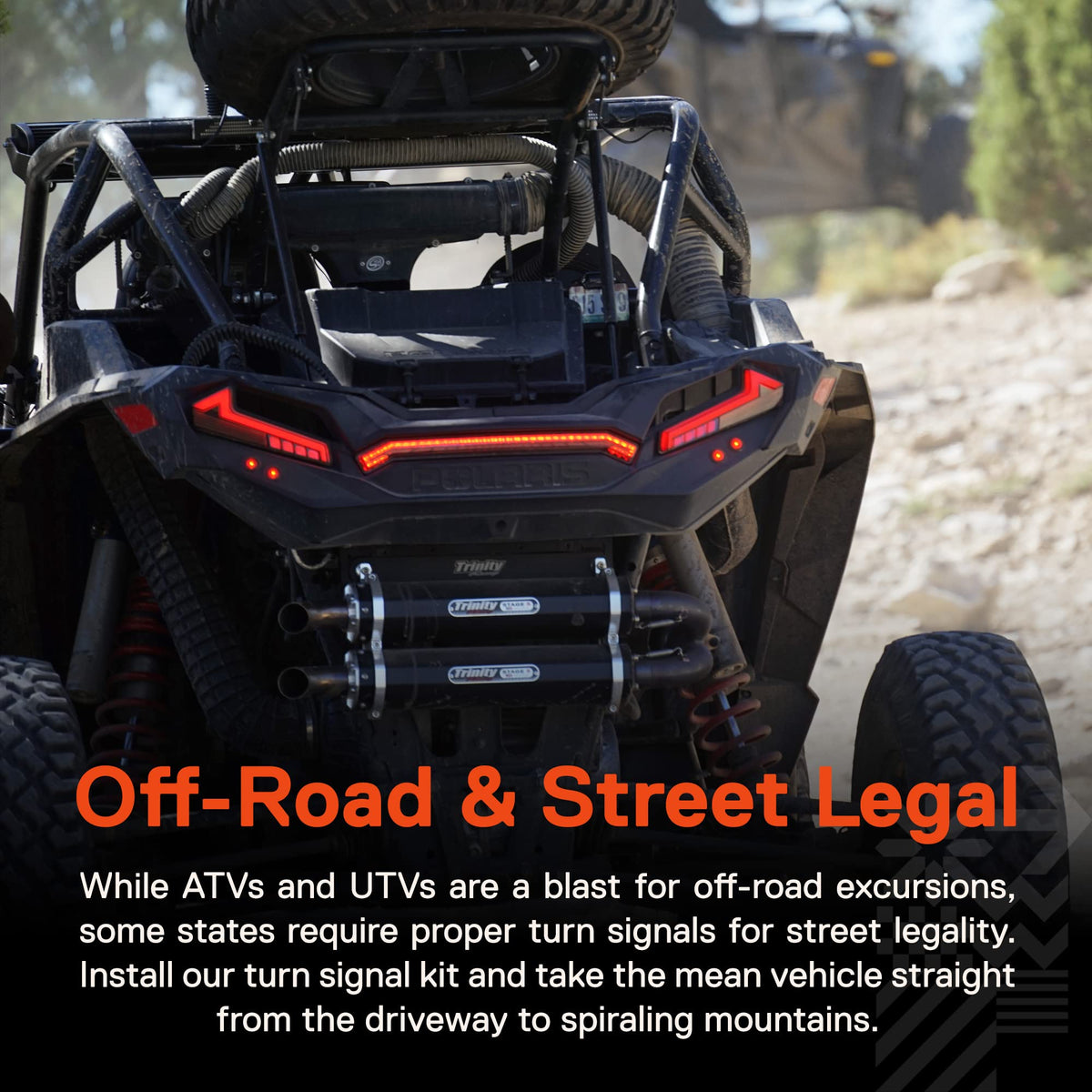 True Mods Utv/Atv Turn Signal Kit [Steering Column Lever Controlled ...