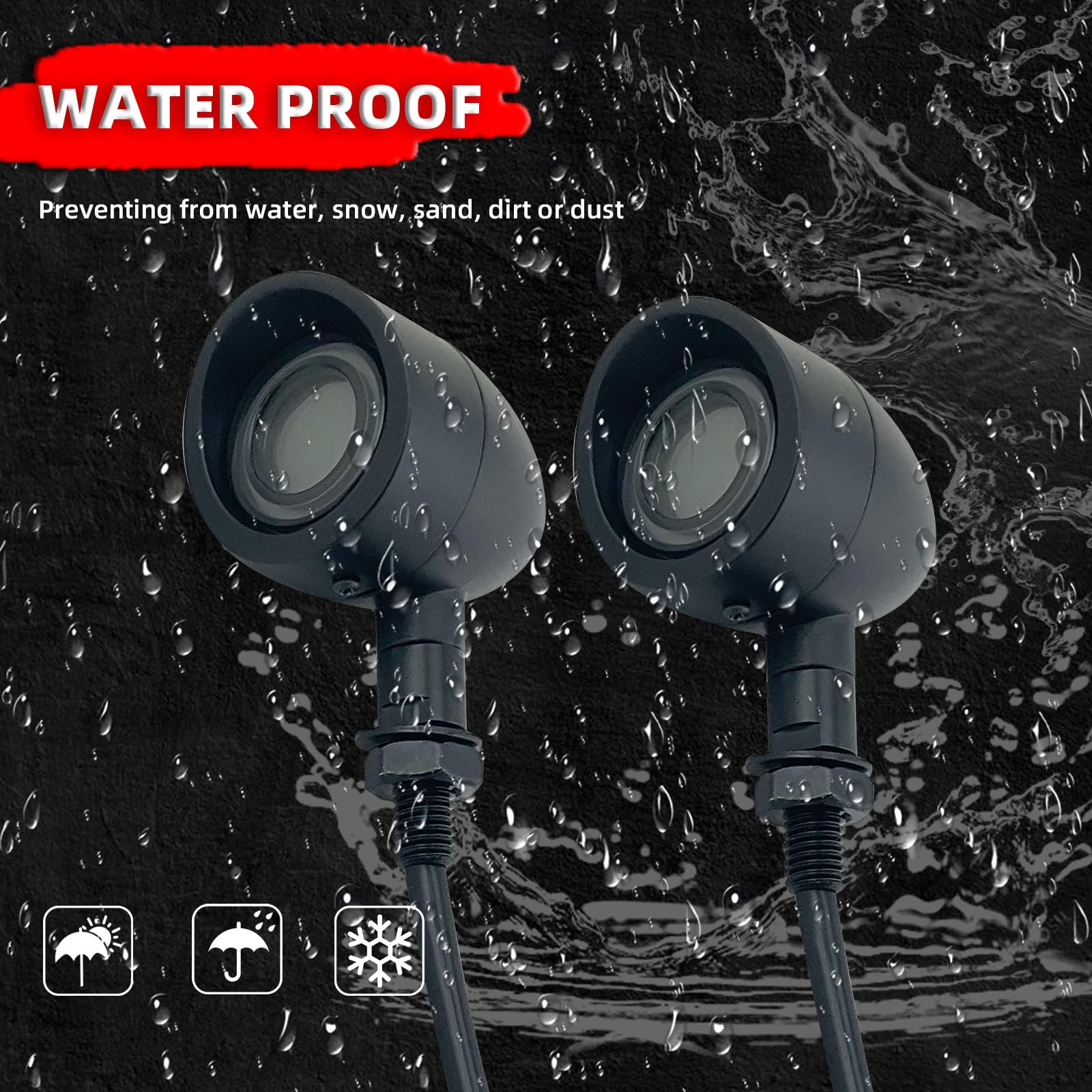 FATECIM 2X Motorcycle LED Bullet Tail Lights Turn Signals Running Brake Lights with Visor Motorbike Taillights Rear Blinkers Ind