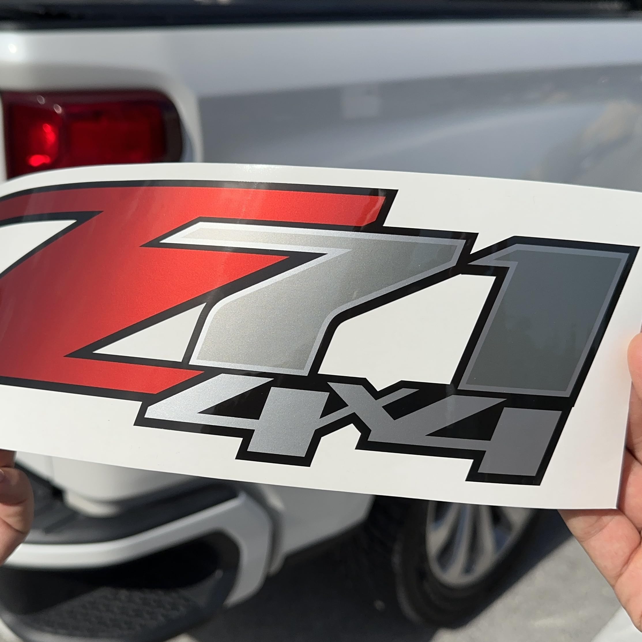Chevy Silverado Z71 4X4 Decals Stickers (Dimensions 12.5'' X 4'') - F (2007-2013) Bed Side 1500 2500 Hd (Set Of 2) (Gloss (Premi