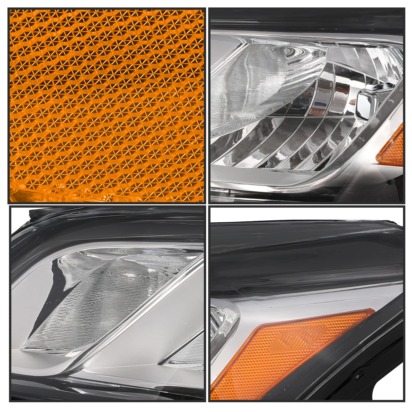 Vehicleaid [Oe Style Headlight Assembly Replacement For 2013-2017 Chevy Traverse Factory Halogen Headlamp, Left Driver Side