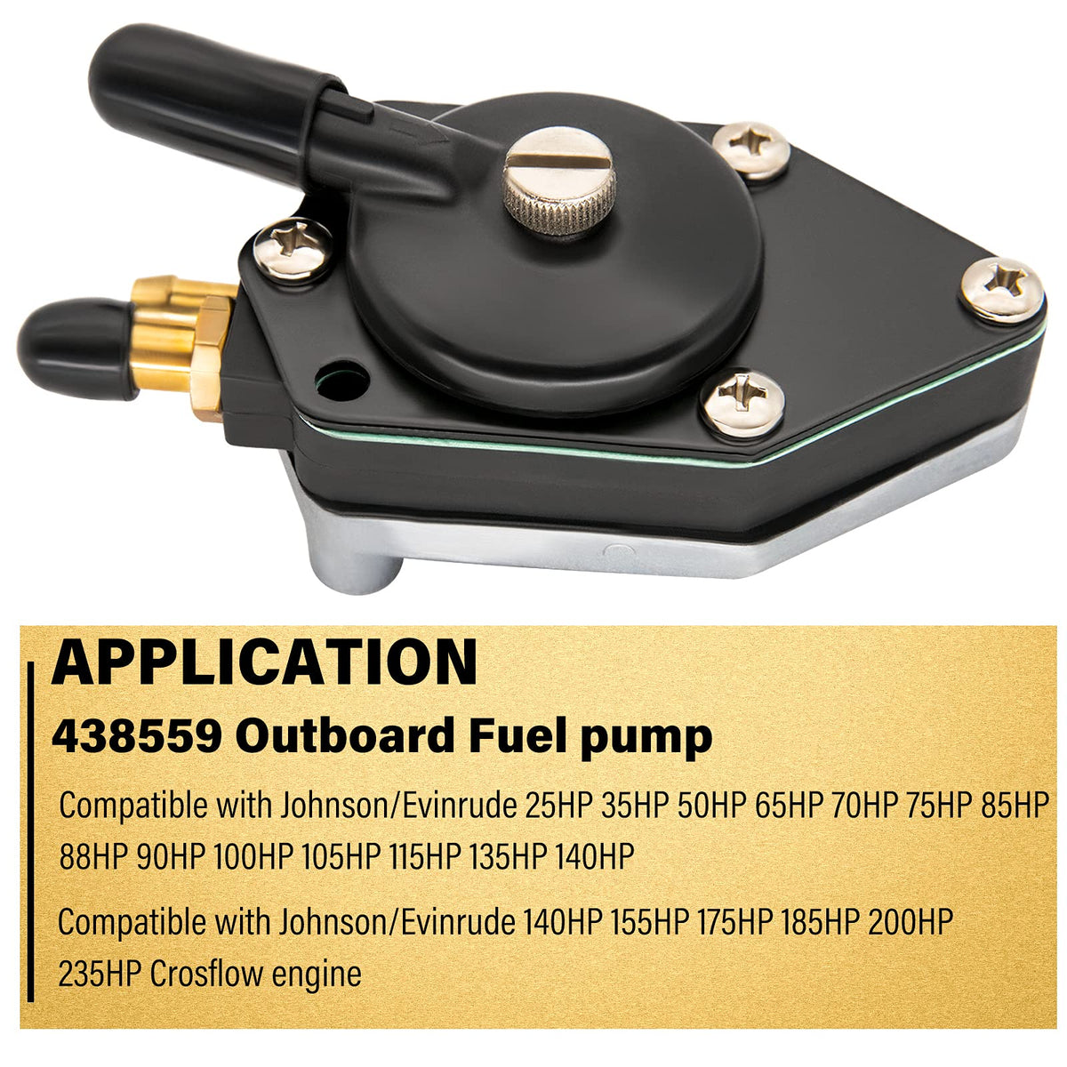 New Fuel Pump Assembly 438559 0438559 Fit for Johnson New Fuel Pump Assembly 438559 0438559 Fit for Johnson