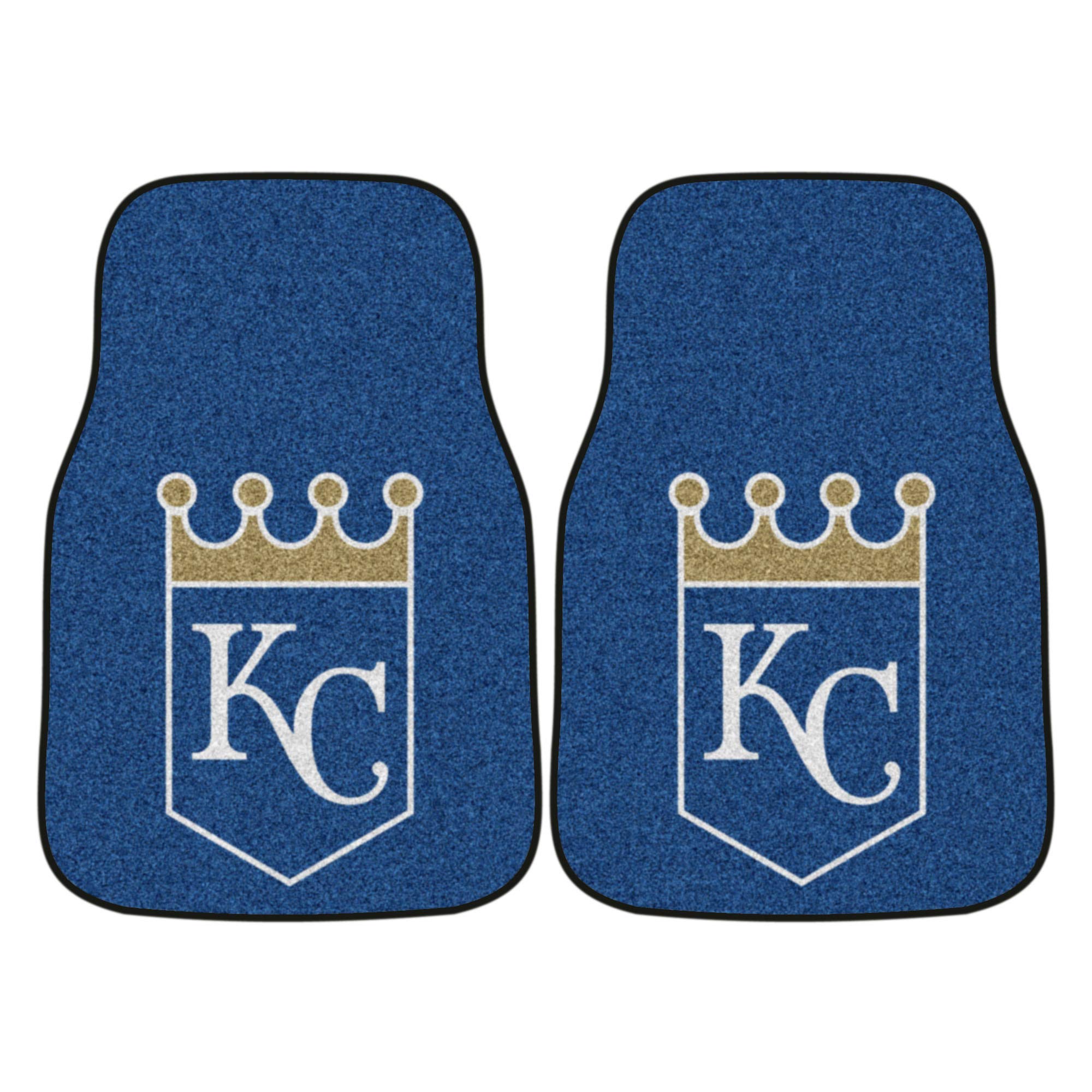 Fanmats 6386 Mlb Kansas City Royals Front Row Nylon Carpet Car Mat - 2 Piece