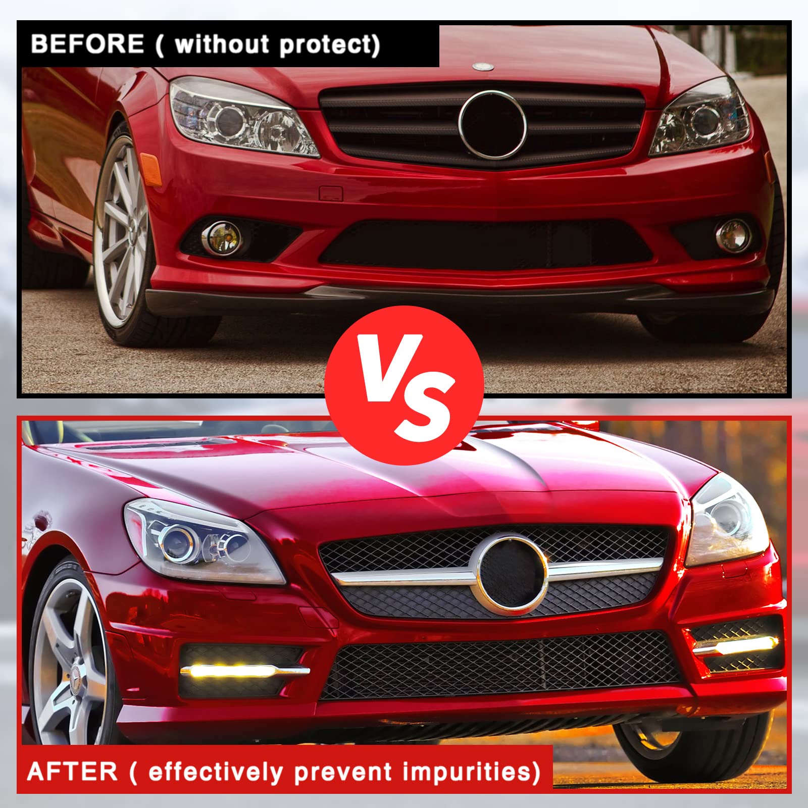 AICARS 47''  16 Car Grill Mesh Metal Mesh 120x40cm Expanded Metal Sheet Made of Black Painted Aluminum Alloy with 4x8mm Rhombic