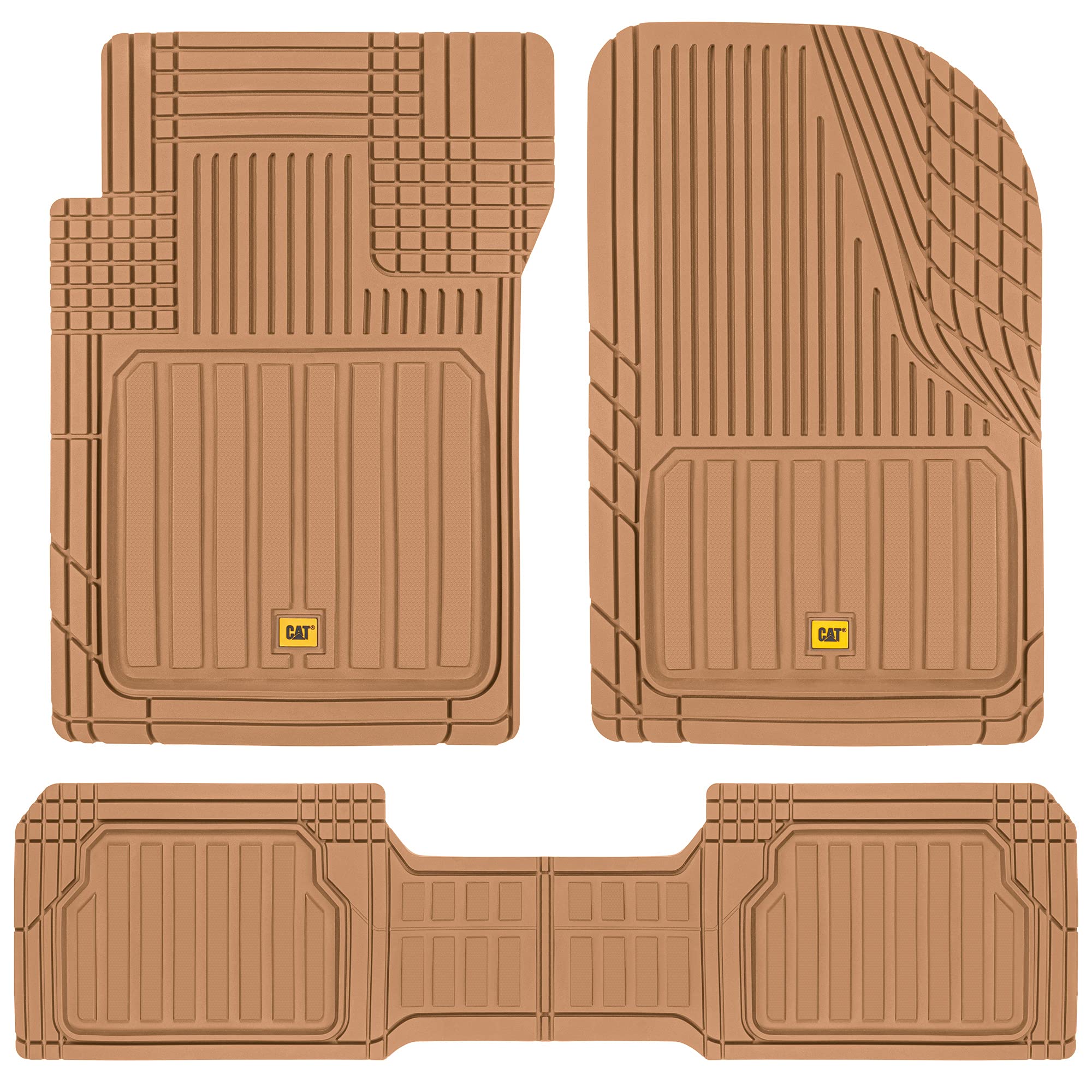 Cat Toughliner Rubber Car Floor Mats For Auto Truck Suv & Van, Full Custom Trim To Fit Liners, Advanced Performance Heavy Duty O