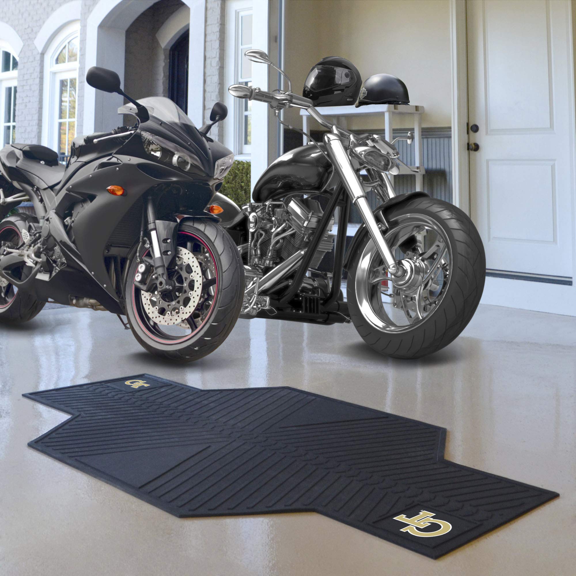 Fanmats 15250 Georgia Tech Yellow Jackets Motorcycle Mat