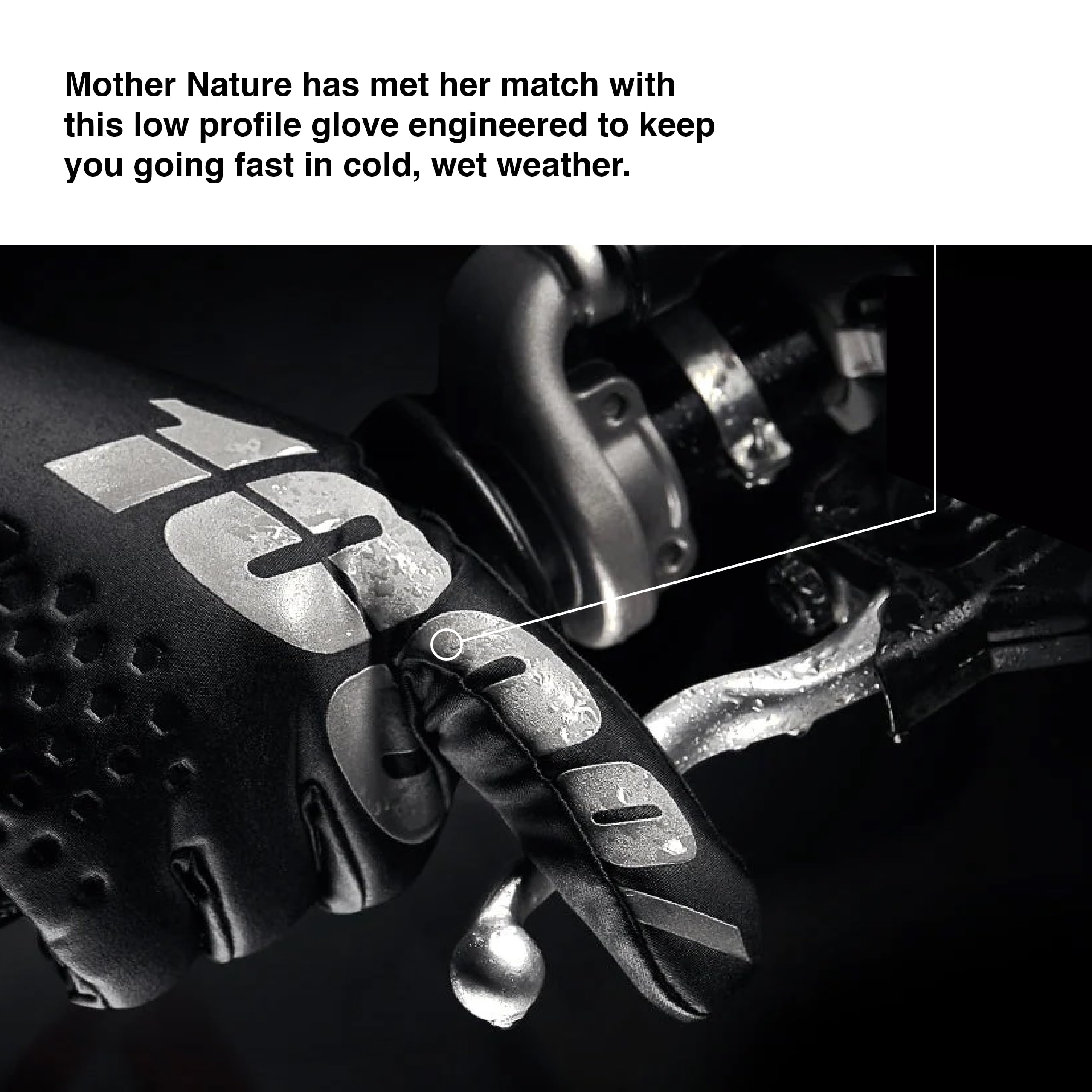 100% Hydromatic Brisker Cold Weather Motocross And Snowmobile Gloves - Warm Water Resistant Mx & Powersport Racing Protective Ge