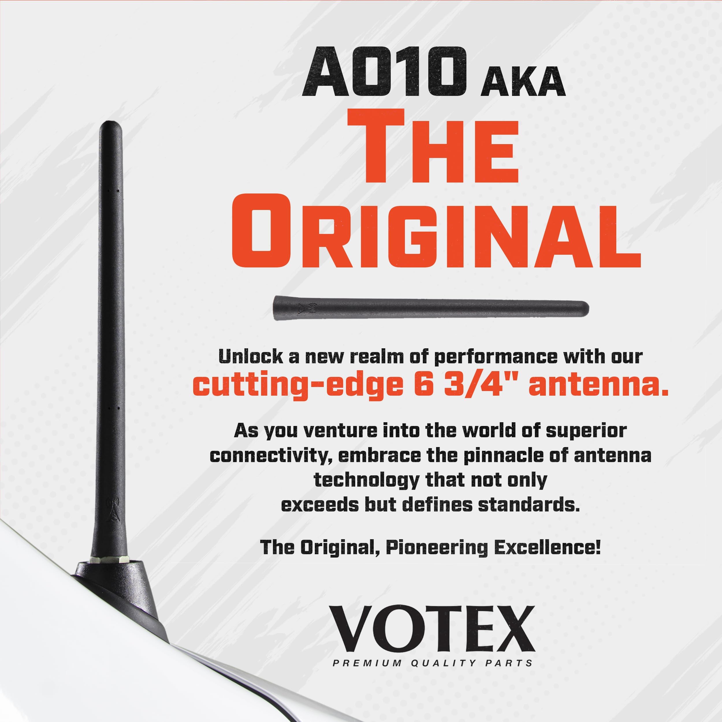 Antennamastsrus - Short Rubber Antenna Fits Dodge Ram Truck 1500 (2009-2024) - Usa Stainless Steel Threading - The Original 6 3/4 Inch Accessories - Car Wash Proof - Internal Copper Coil