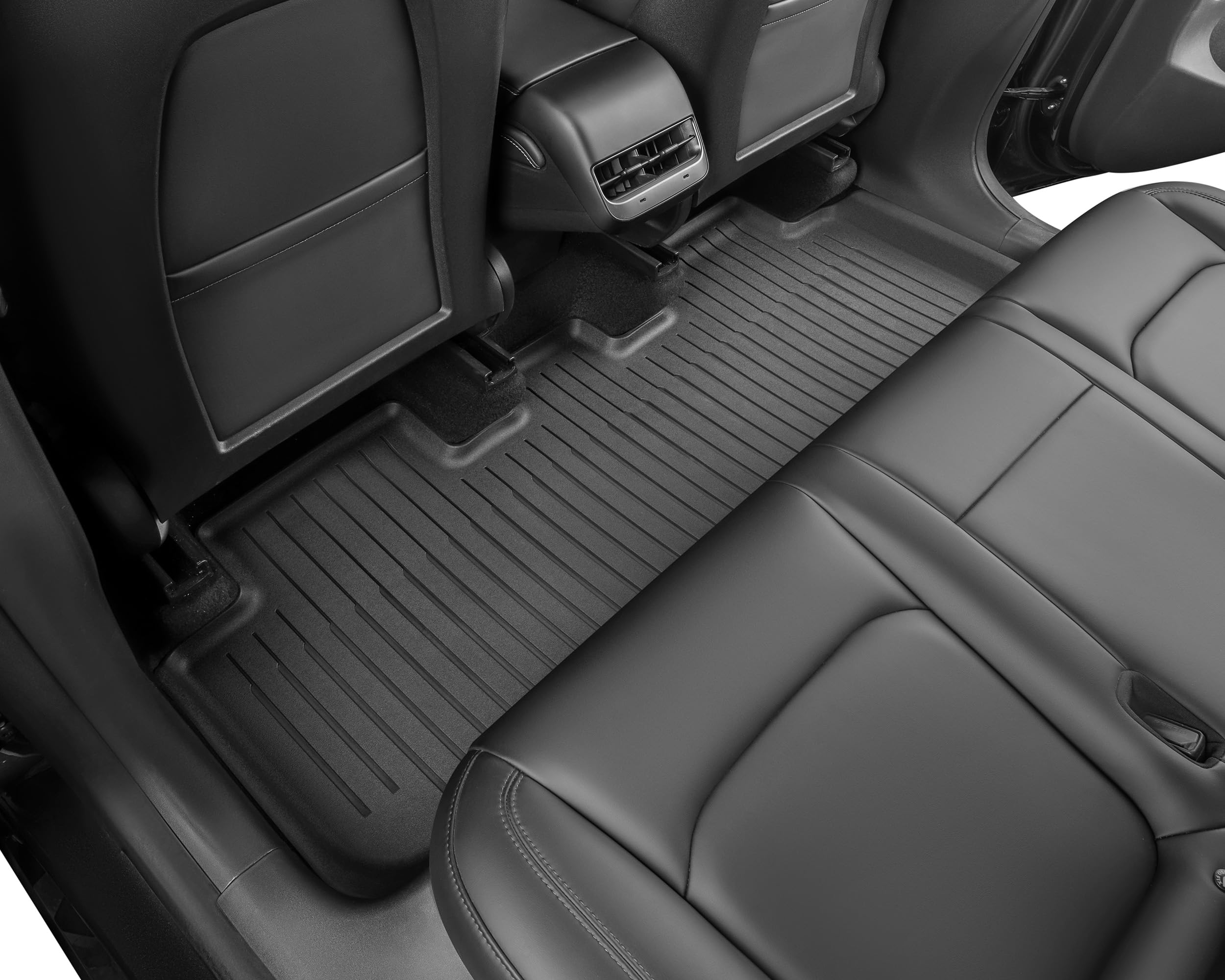 Super Liner Tesla Model Y Floor Mats 2025 2021-2024 | Custom Fit All-Weather 9-Piece Set Tpe Material| Back Seat Protector,Cargo