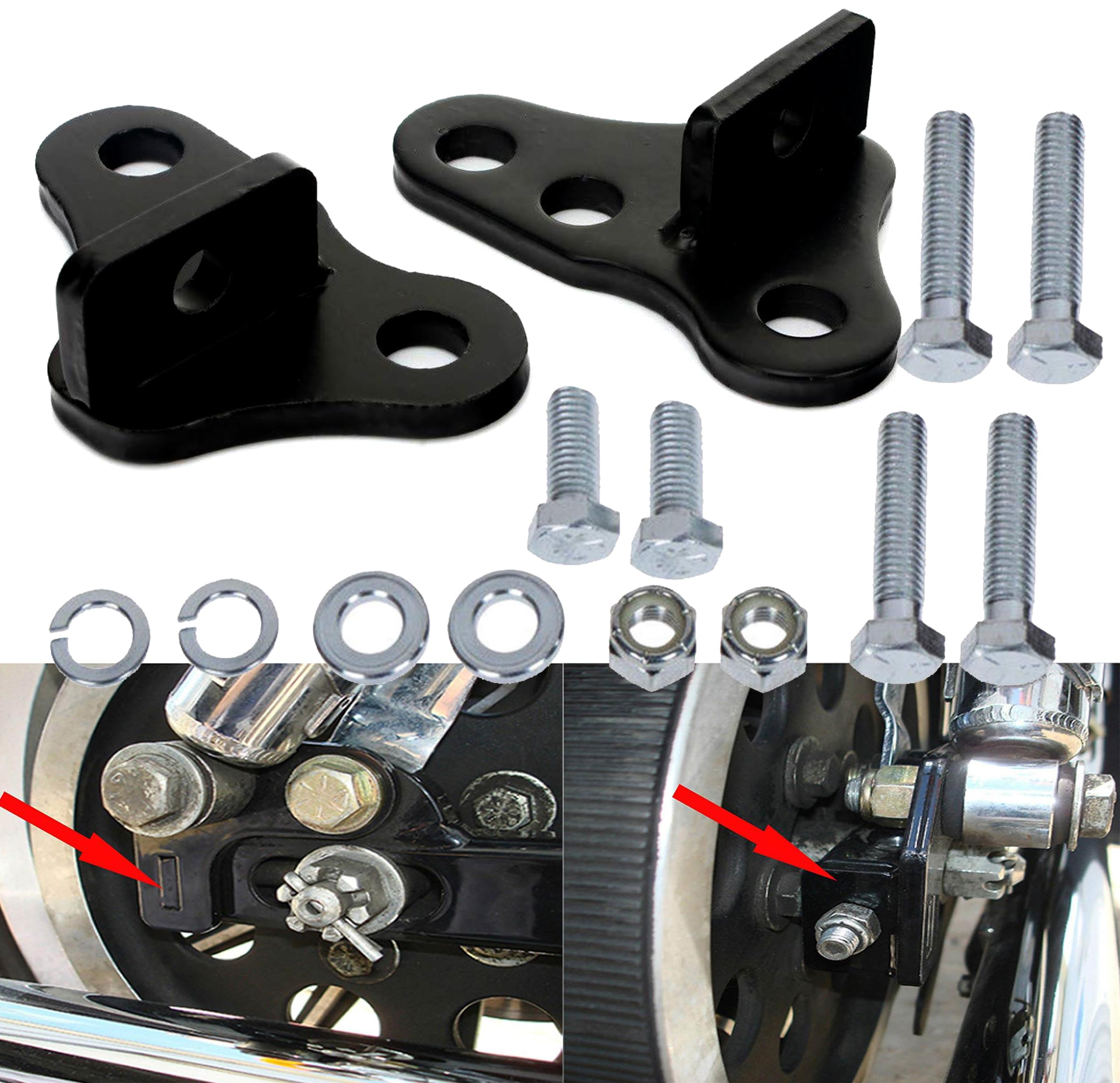 Rear Adjustable Lowering Kit 1''-2 Inch for Harley Davidson Touring Bikes Electra Glide/Ultra Glide/Street Glide/Road King Sta