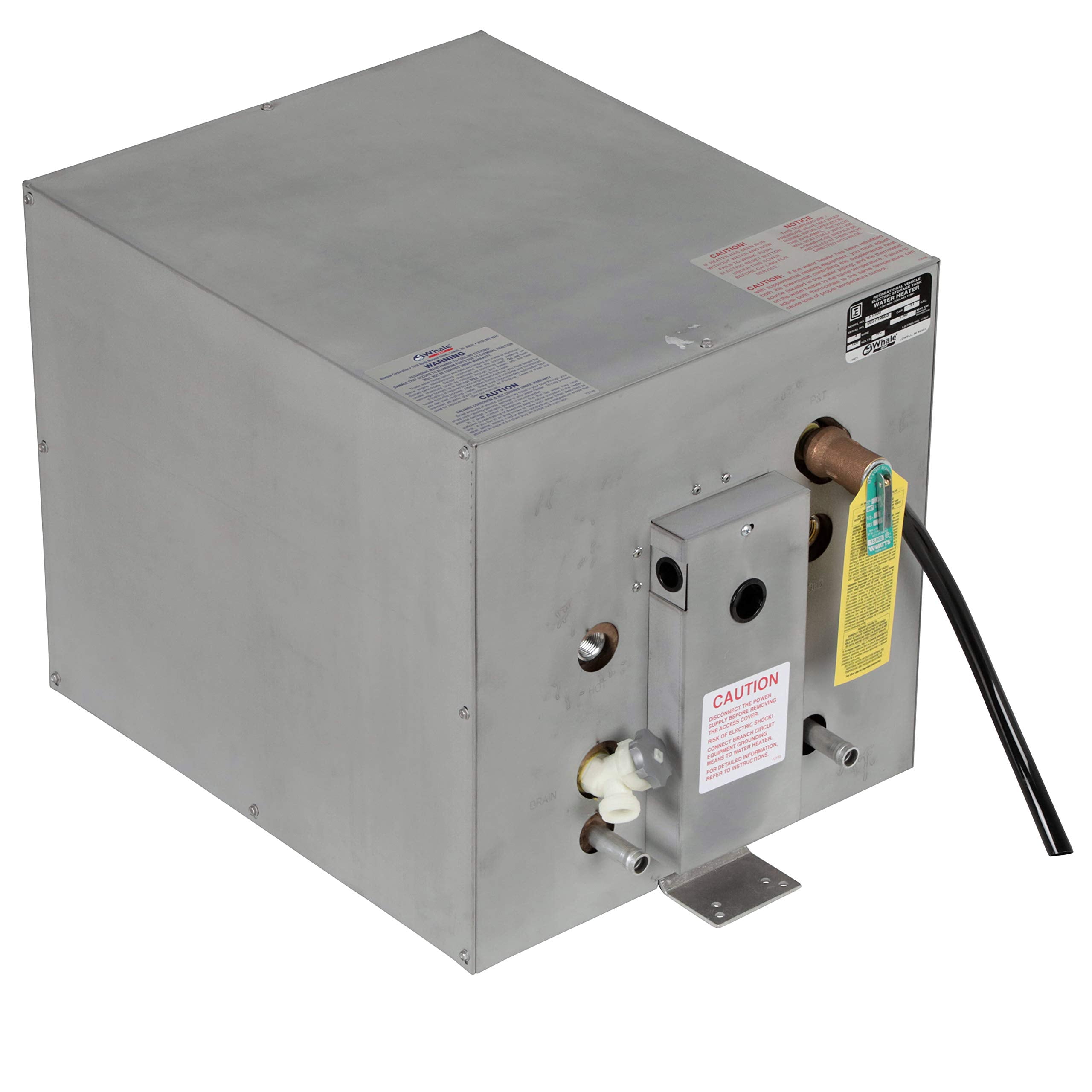 Whale F1100 Water Heater, 11-Gallon Capacity, 120V, Front Heat Exchanger, 16 Inches W X 22 Inches D X 16 Inches H