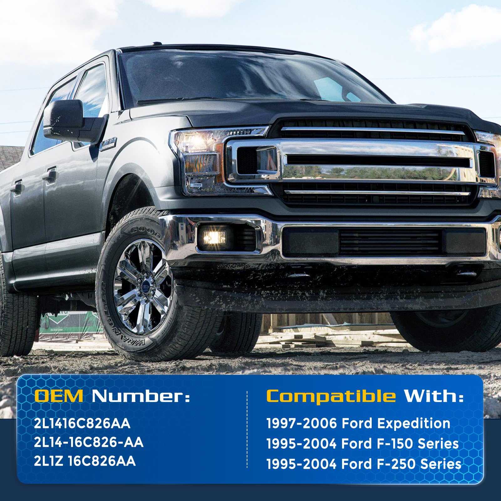 Arana Front Hood Struts Shocks Lift Support Fit 1997-2004 Ford F-150 F-250, 1997-2006 Ford Expedition(Higher Pressure For Replac