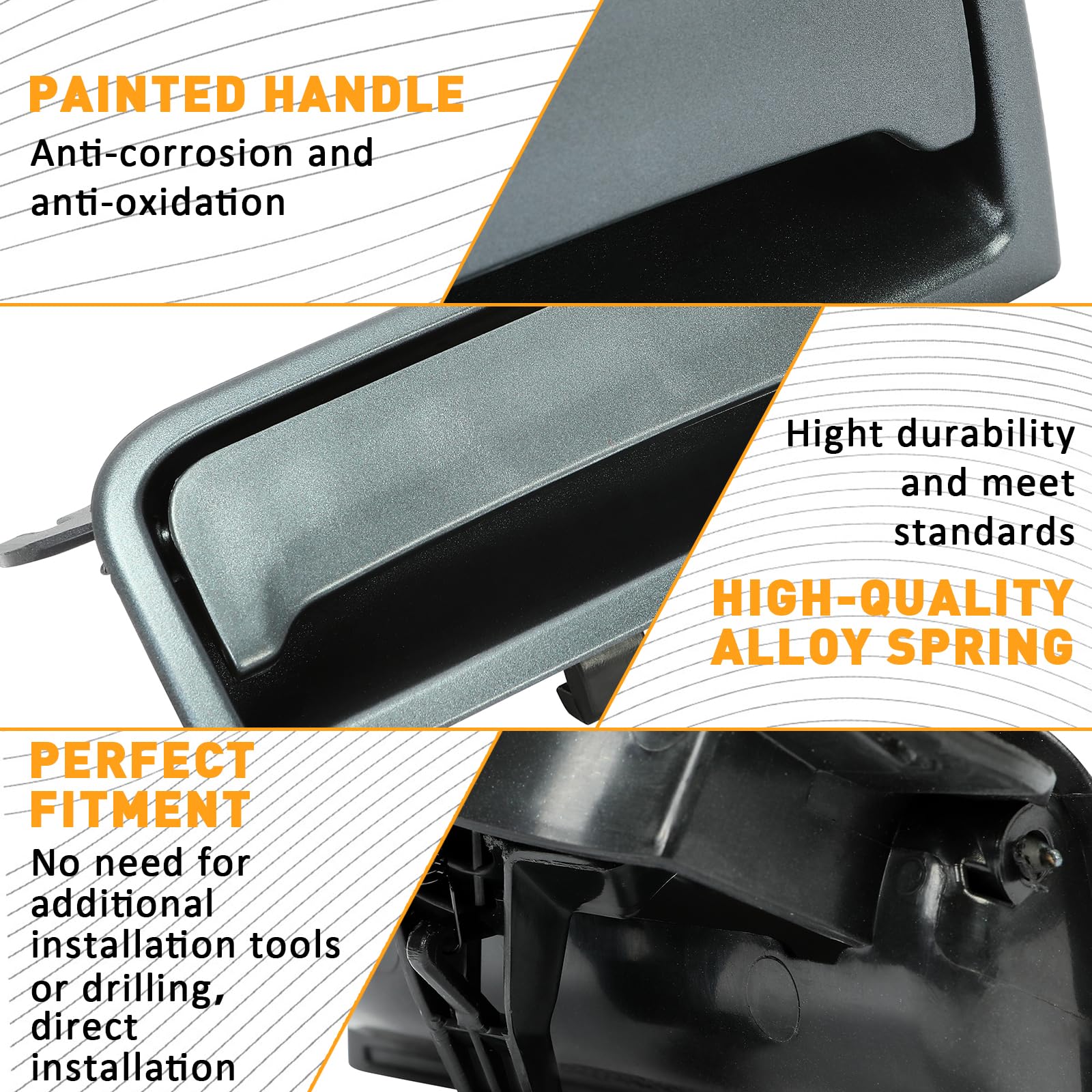 Ecotric Black Center Console Latch Compatible With 2014-2020 Chevrolet Silverado & Gmc Sierra 1500 2500Hd 3500Hd Replace For Par