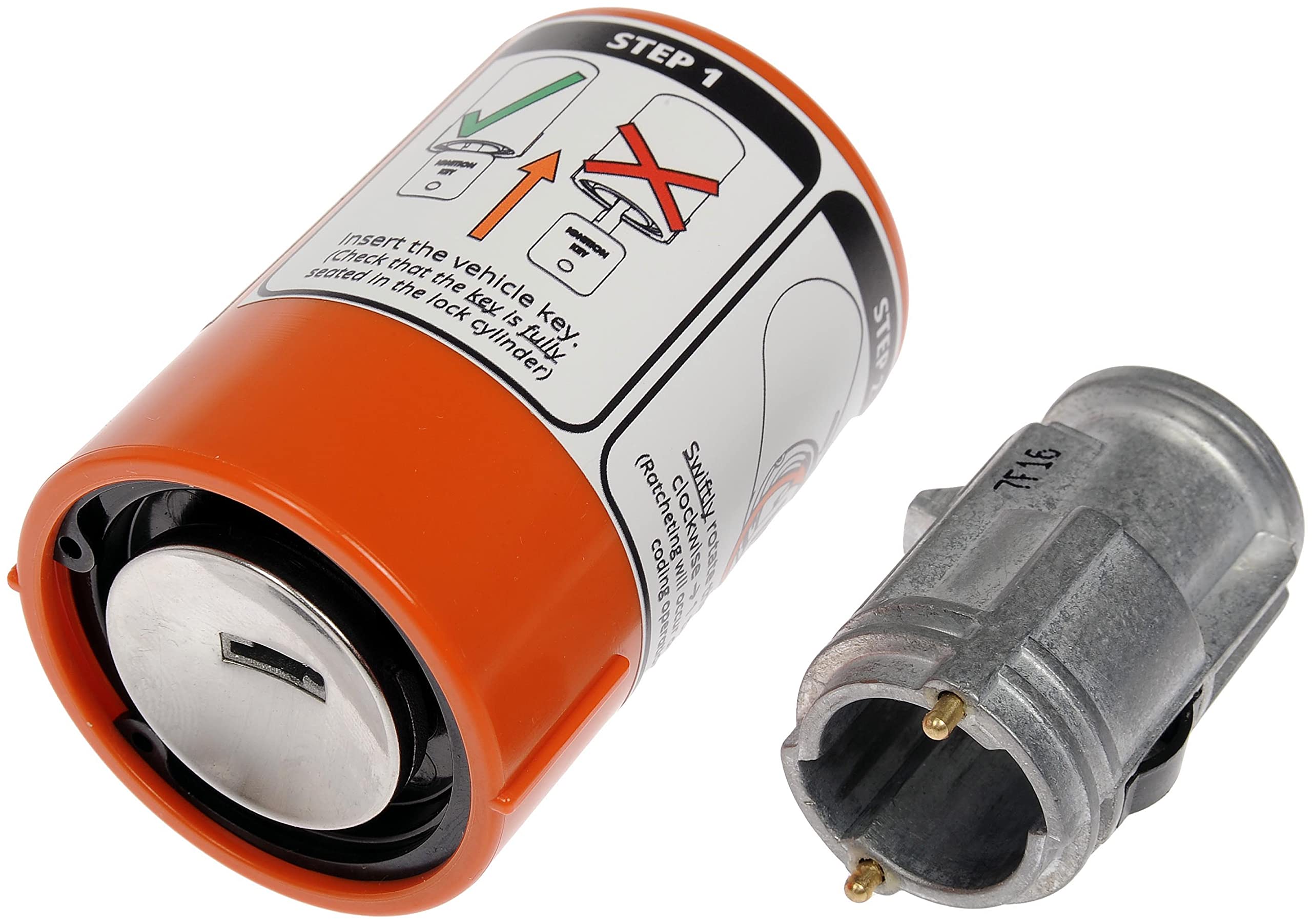 Dorman 924-784 Mechanical Key Relearn Ignition Lock Cylinder Compatible With Select Models (Oe Fix)