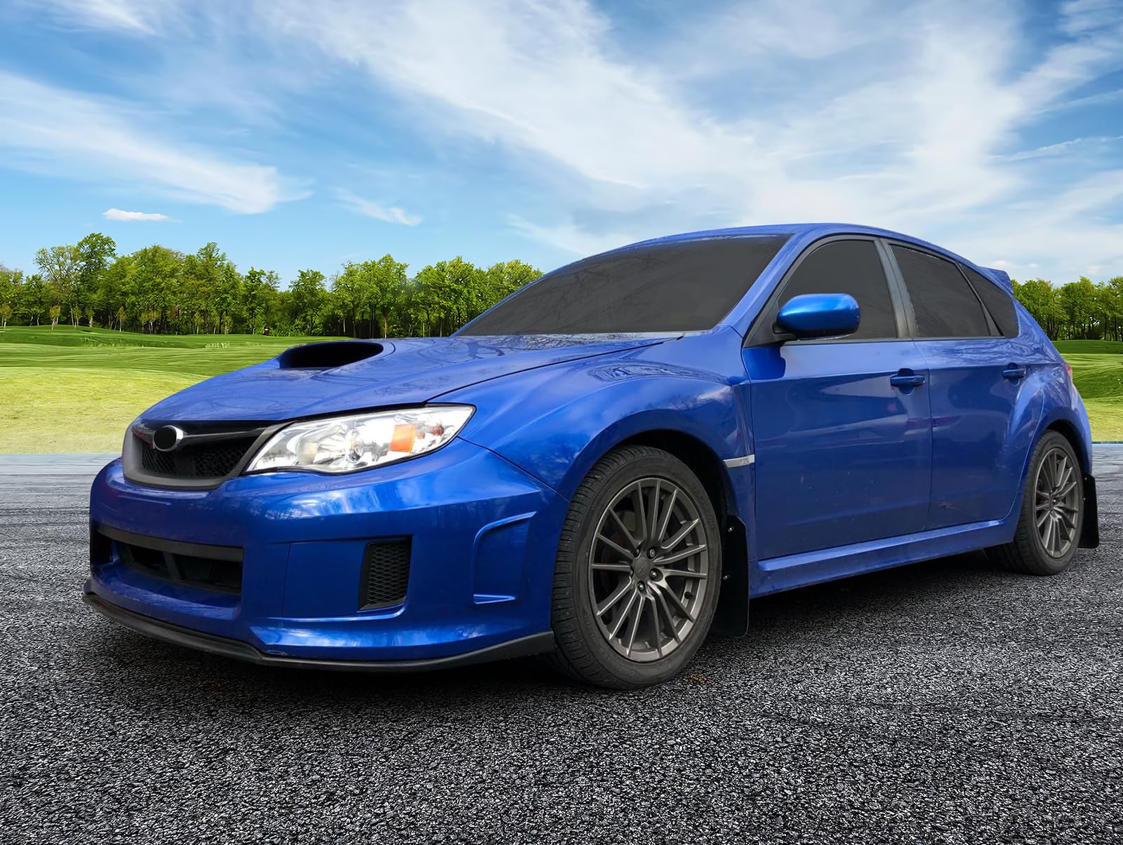 Front Bumper Lip Compatible with 2011-2014 Subaru Impreza WRX & STI, V-Limited Style Black PP Front Lip Finisher Under Chin Spoiler Add On Kit by IKON MOTORSPORTS, 2012 2013