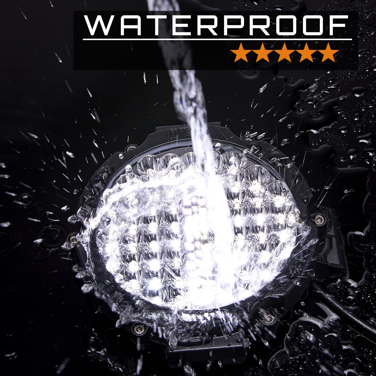 San Young Round Led Off Road Lights 210W 21000Lm, Trucks Tractor Led Work Lights, Led Light Pods Offroad Auxiliary Driving Fog L