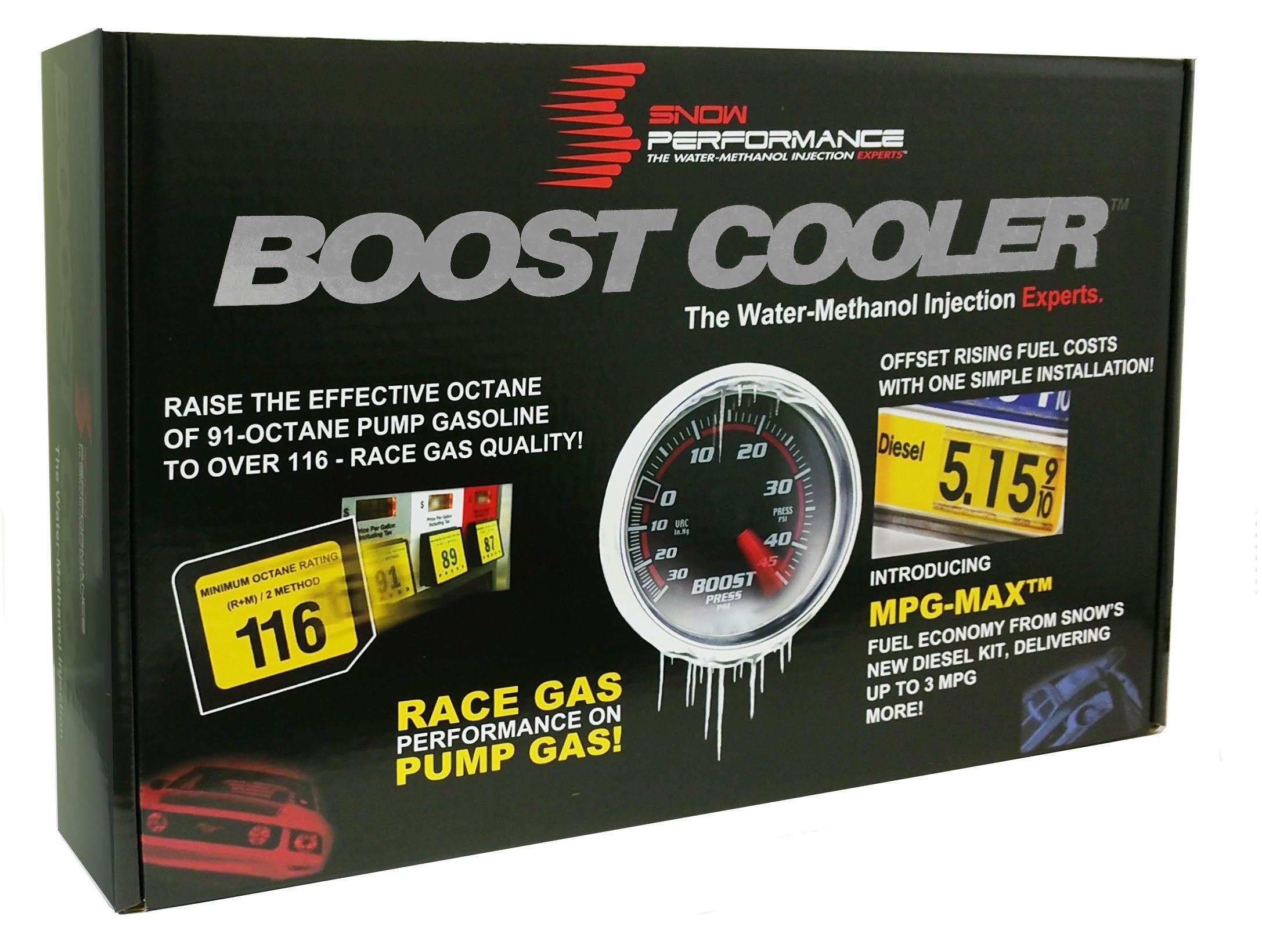 Stage 1 Boost Cooler Forced Induction Water-Methanol Injection Kit (Stainless Steel Braided Line, 4AN Fittings)