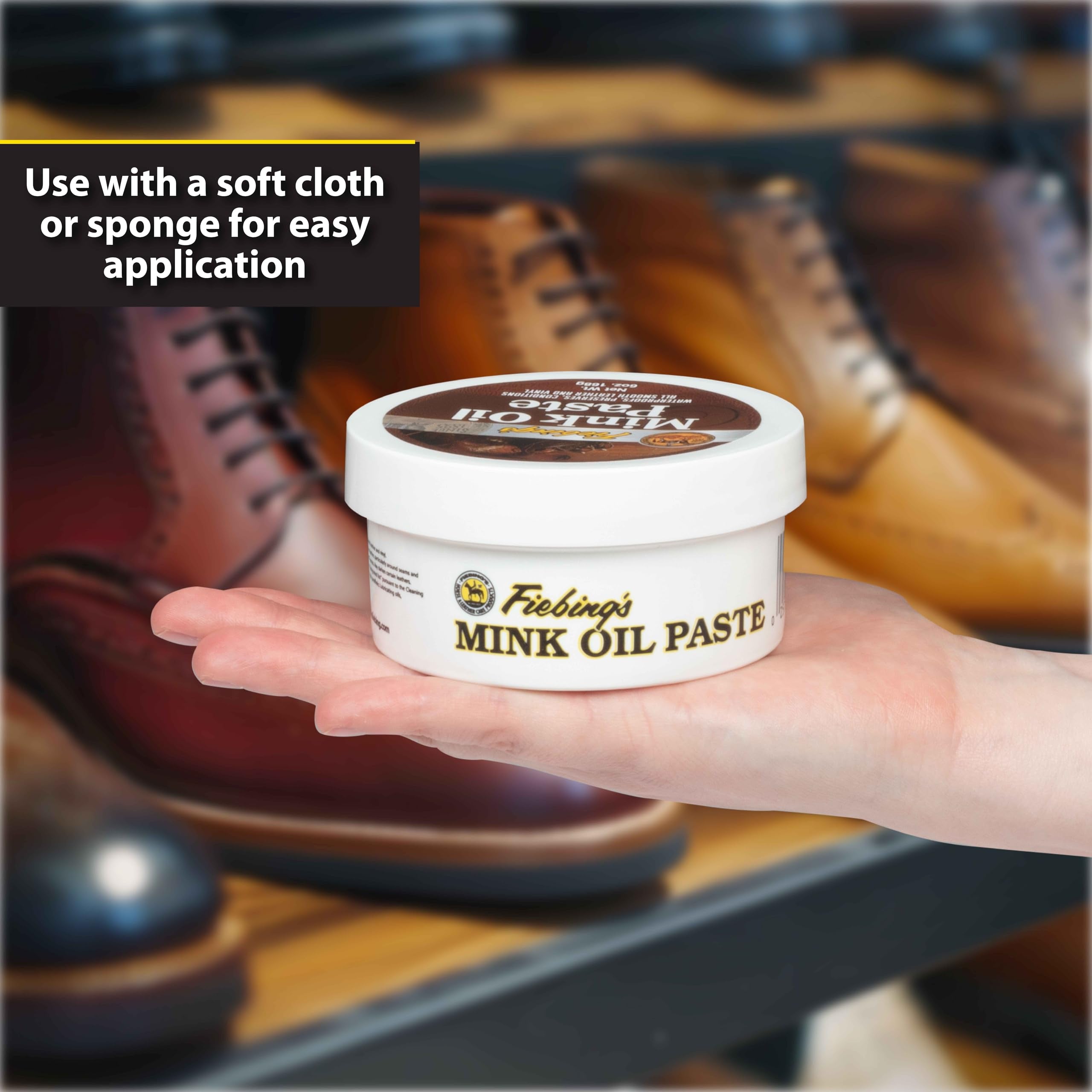Fiebing'S Mink Oil For Leather Boots (6 Oz) - Leather Cleaner & Conditioner - Waterproof, Preserve, Soften All Smooth Leathercra