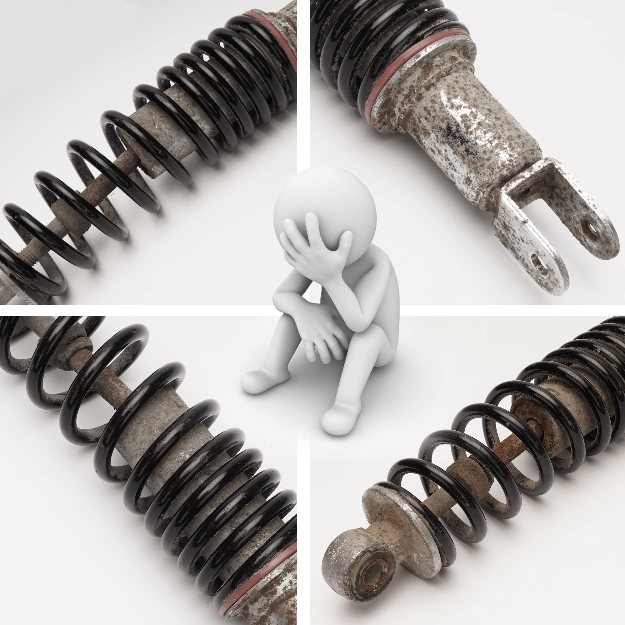 260Mm Rear Shock, 10-1/4' Mono Shock Adjustable Replacement For Sdg Ssr Lifan 110Cc 125Cc 140Cc 200Cc 250Cc Pit Dirt Bike