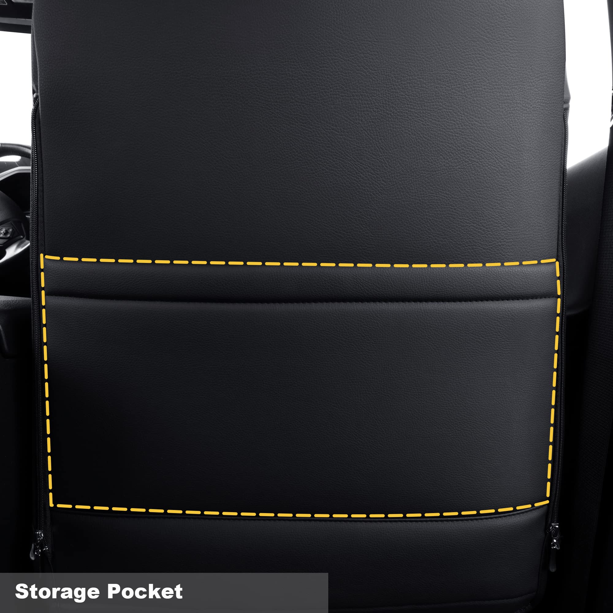 Luckyman Club 2 Front Tacoma Seat Covers Custom Fit 2024 2025 Tacoma Crew Cab And Extended Cab (Black 2 Pcs)