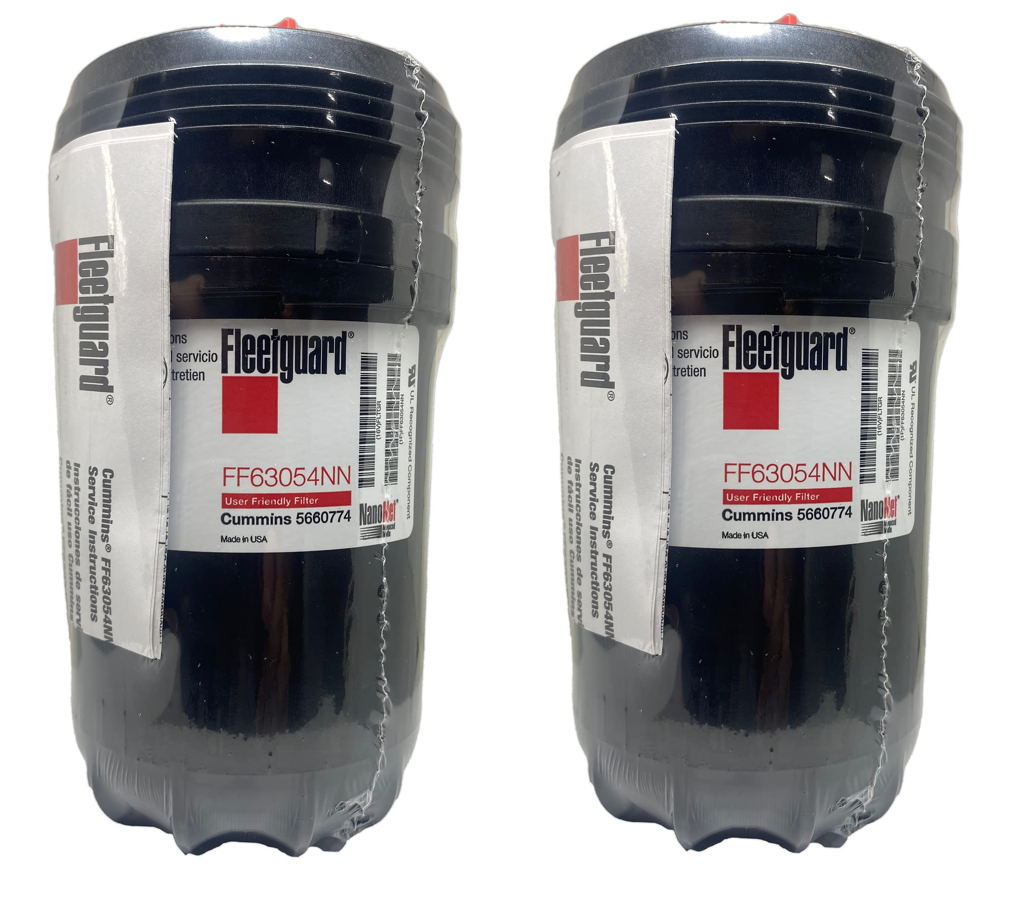 Ff63009 Fleetguard Fuel Filter (Replaced By Ff63054Nn) (Pack Of 2)