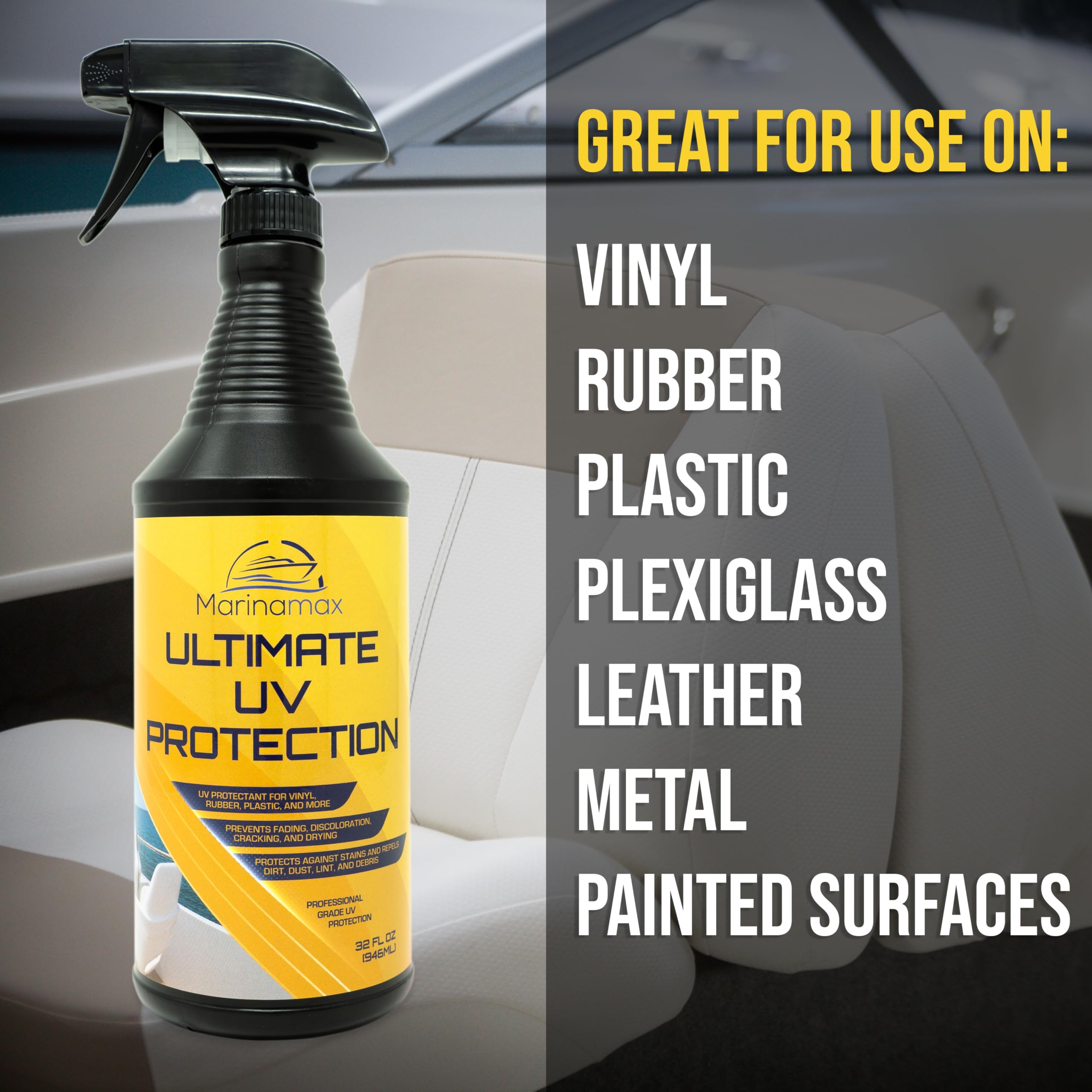 Ultimate UV Protection Spray 32 Oz | UV Protector for Outdoor Surface Sun Protection | UV Ray Protectant for Vinyl, Rubber, Plas